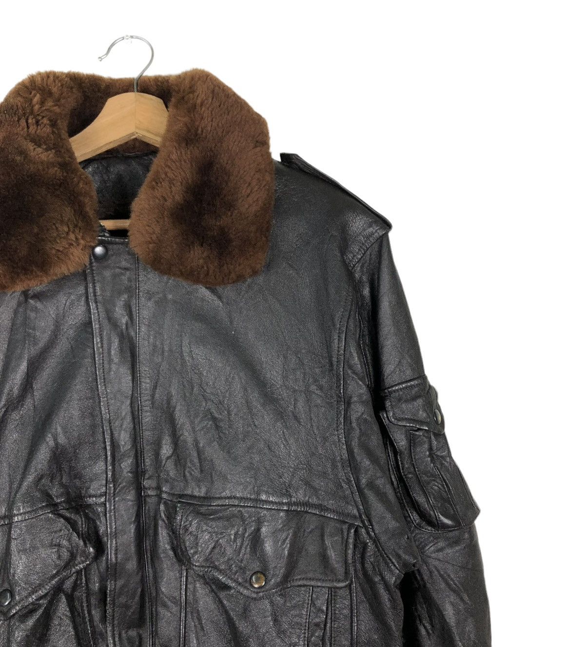 Japanese Brand 🔥VINTAGE BIKER LEATHER JACKET GARGON ISSEY MIYAKE FUR COLLAR Size US M / EU 48-50 / 2 - 5 Thumbnail