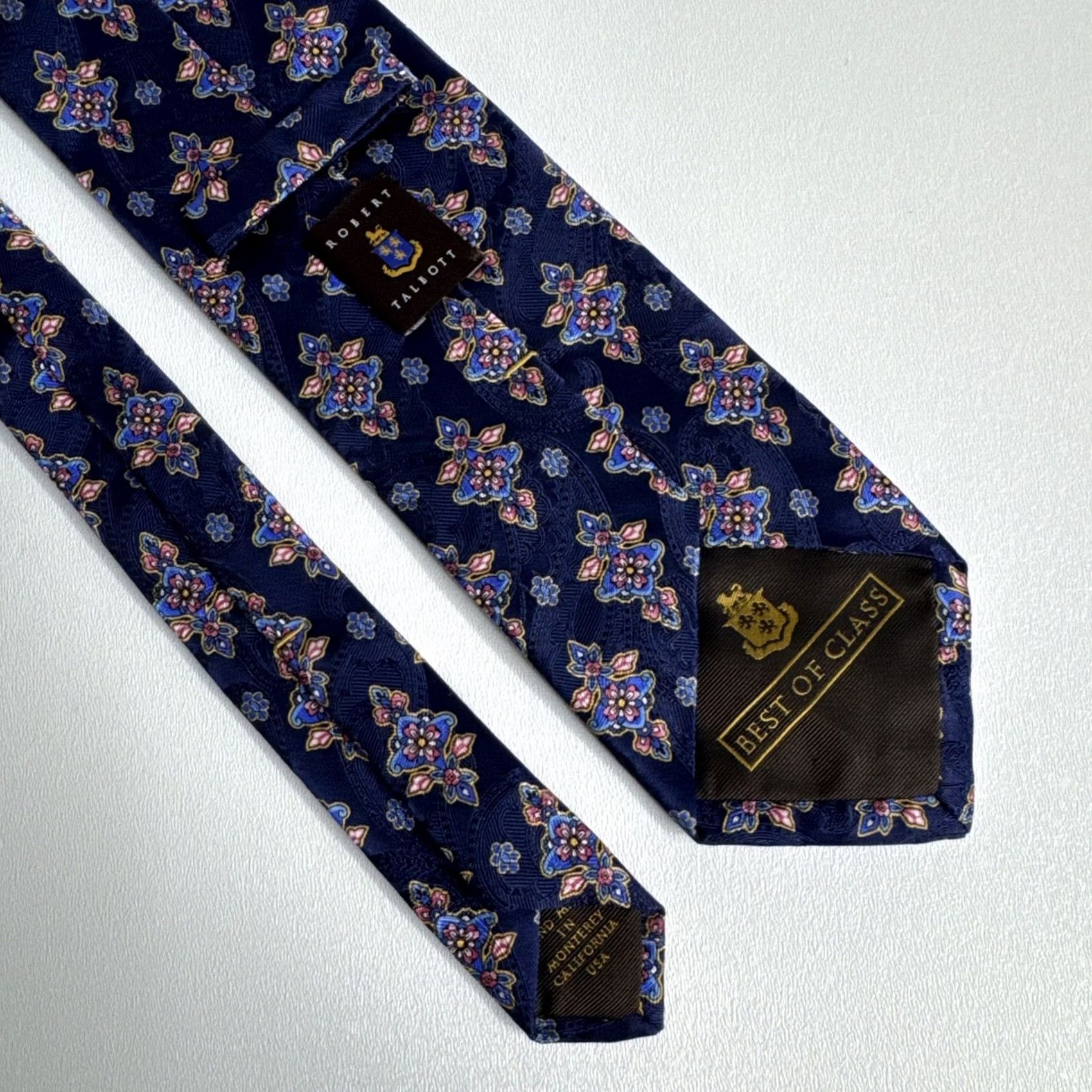 Robert Talbott Robert Talbott Tie Silk Multicolor Hand Sewn Designer Mens USA Best Of Class Dress Size ONE SIZE - 3 Thumbnail