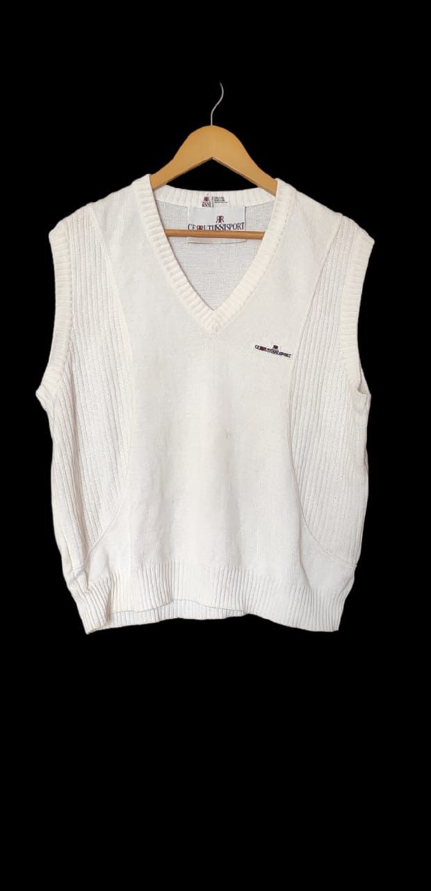 Cerruti 1881 CERRUTI 1881 80'S JIMMY CONNORS TENNIS WOOL TANK TOP Size US M / EU 48-50 / 2 - 1 Thumbnail