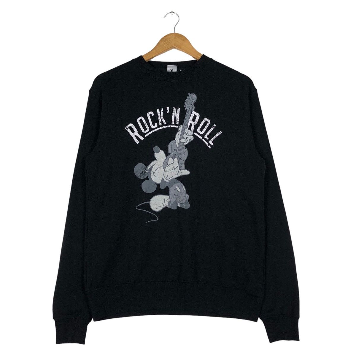 Disney × Japanese Brand Mickey Rock N Roll Sweatshirt Rare Design Small Size US S / EU 44-46 / 1 - 1 Thumbnail