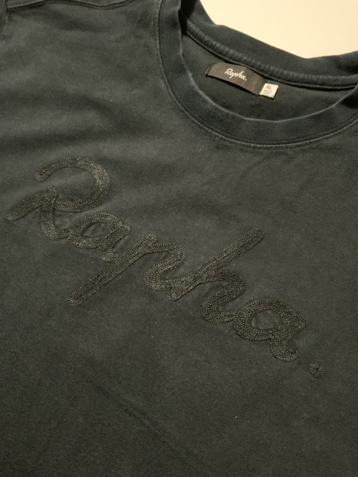 Rapha Rapha Cycling Bike Black Spellout S/S Crewneck T-Shirt Size US XL / EU 56 / 4 - 5 Thumbnail