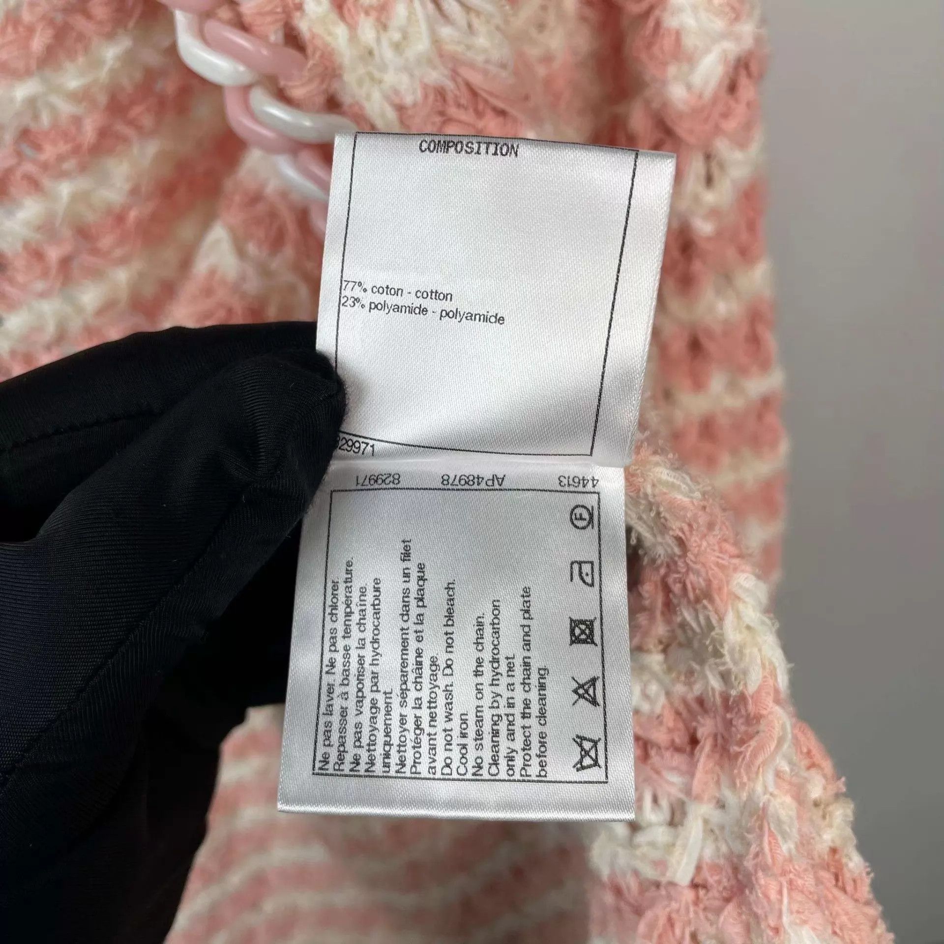 Chanel Chanel Pink Knit Jacket 38 Size S / US 4 / IT 40 - 6 Thumbnail