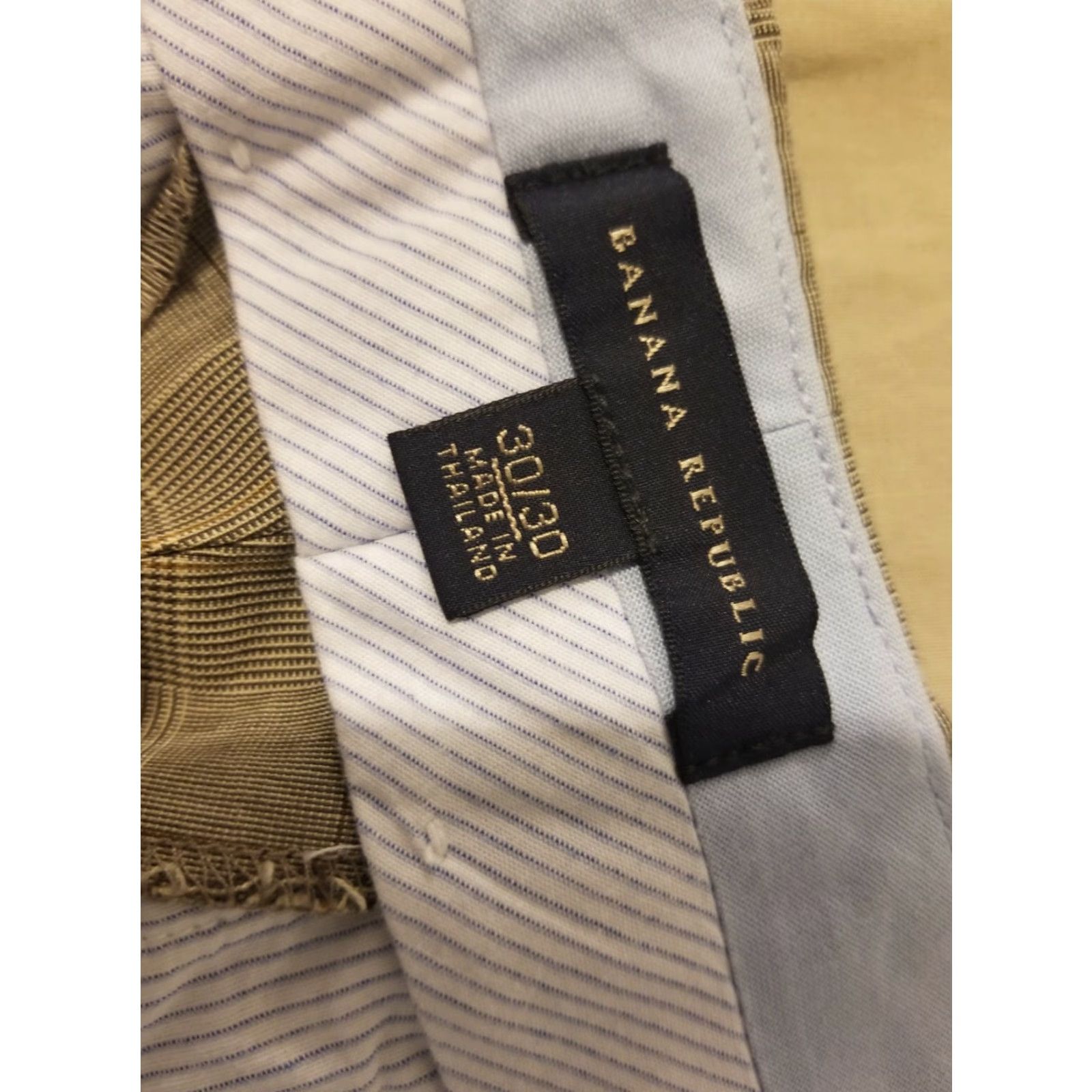 Banana Republic Banana Republic Mens Dress Pants Beige Cotton 30x30 32x30 Inseam 30 Slacks Chino Trousers Regular Width? Size US 30 / EU 46 - 4 Thumbnail