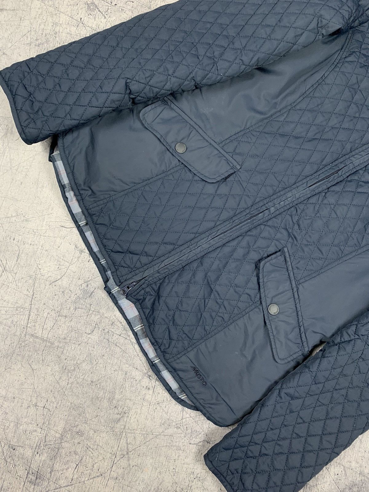 Designer Vintage Musto Down Quilted Jacket Designer Sailing Size L / US 10 / IT 46 - 5 Thumbnail