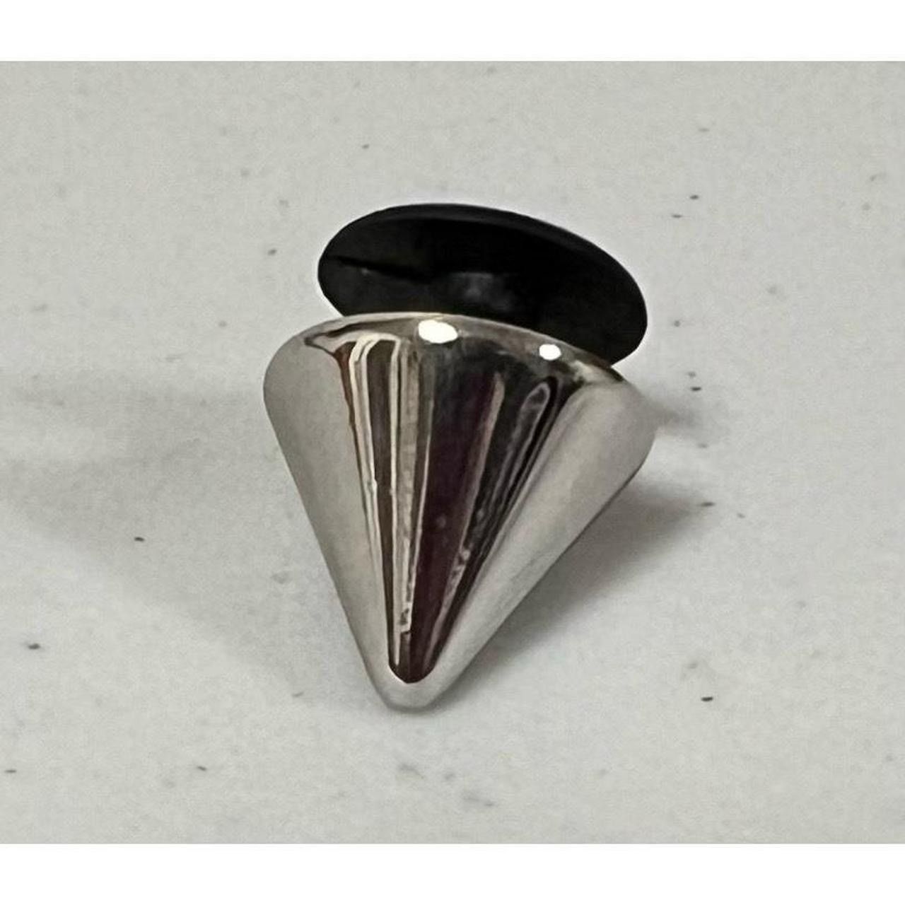 Crocs × Vintage Crocs Silver Spike Punk Goth Jibbitz Shoe Shoes Charm 🔪⛓️ Size ONE SIZE - 1 Thumbnail