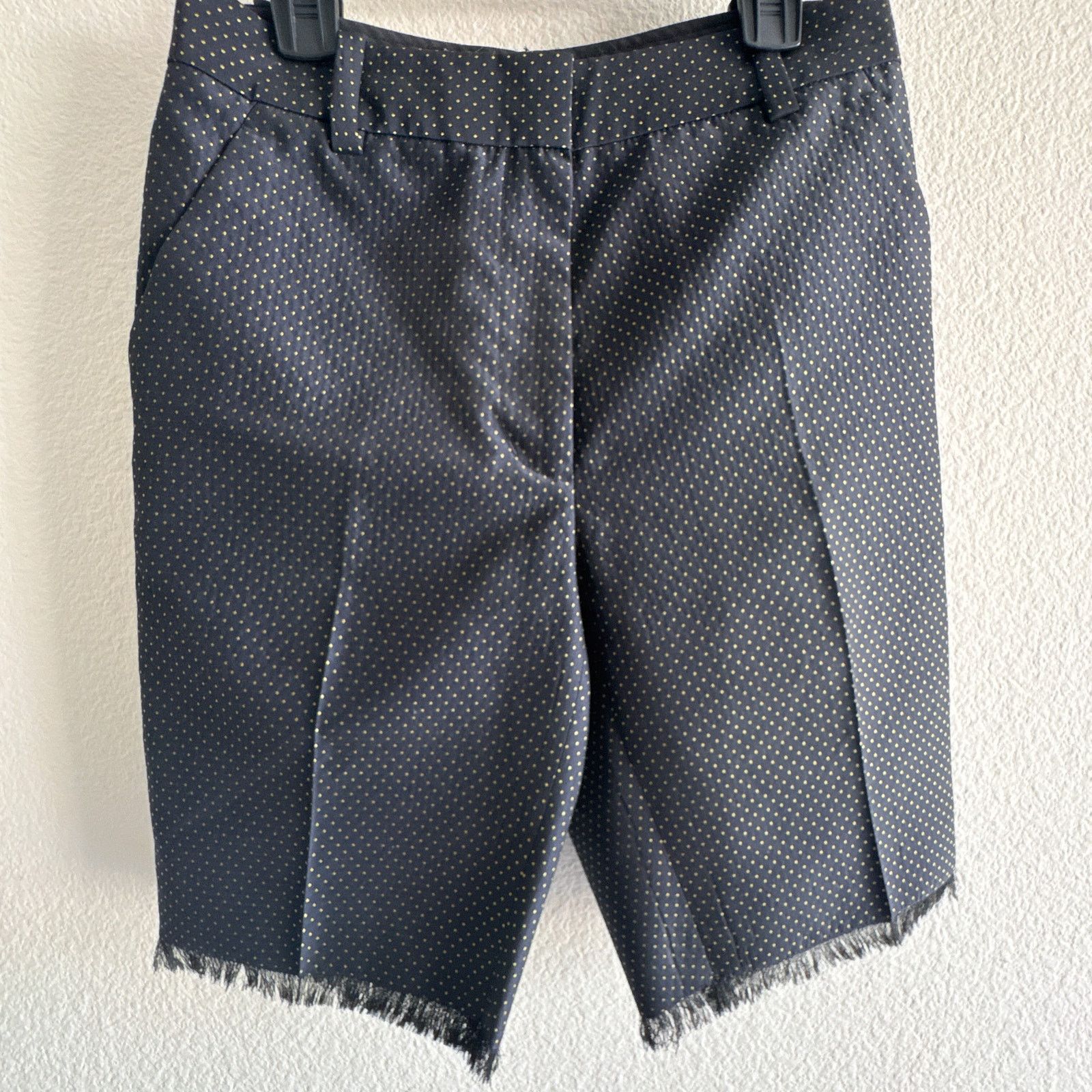 3.1 Phillip Lim 3.1 Phillip Lim Bermuda Shorts Fringe Hem Navy size 0 Size 25" / US 0 / IT 36 - 1 Thumbnail