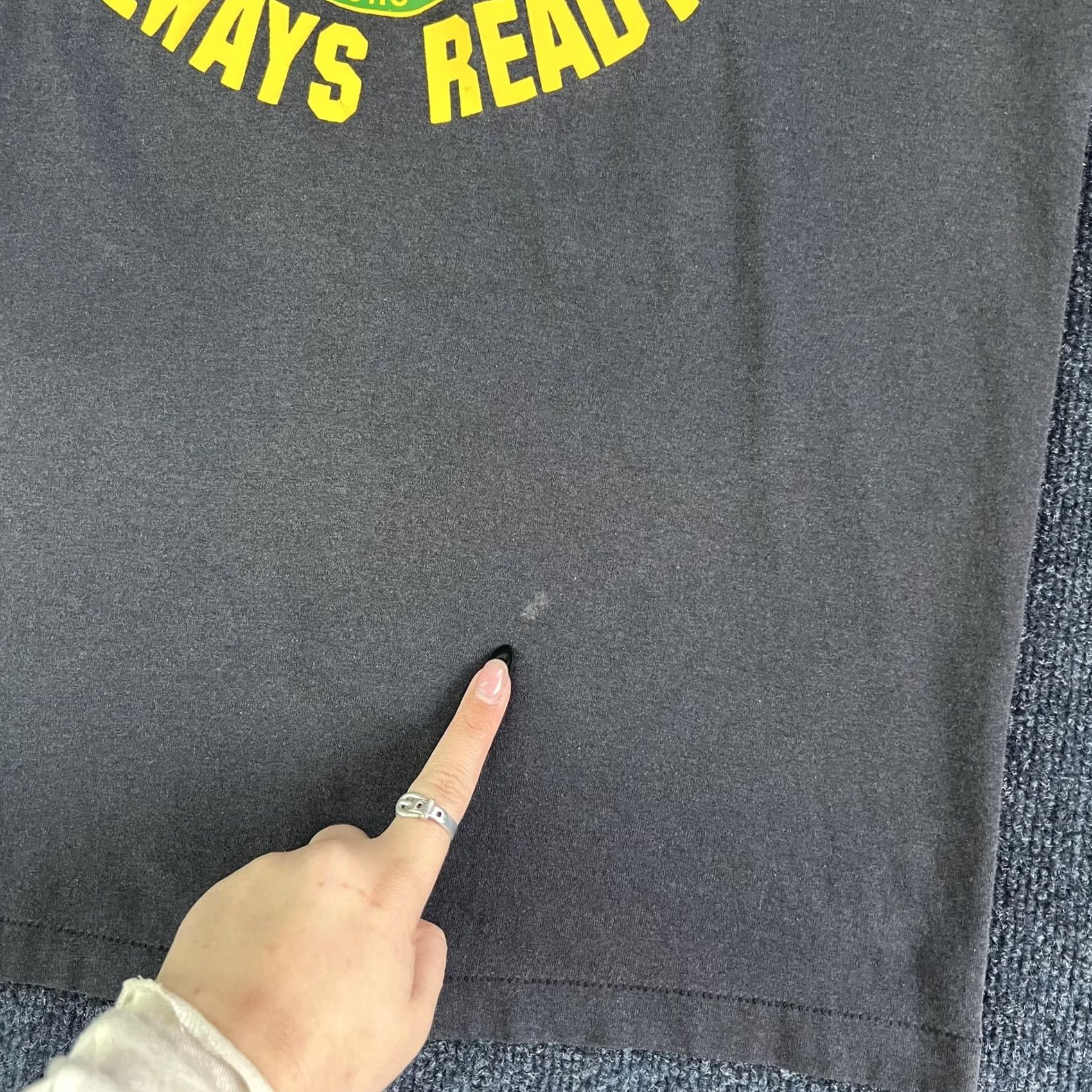 Hanes Vintage Hanes Dragoons Shirt Military 80s Large Gray Mens Size US L / EU 52-54 / 3 - 3 Thumbnail