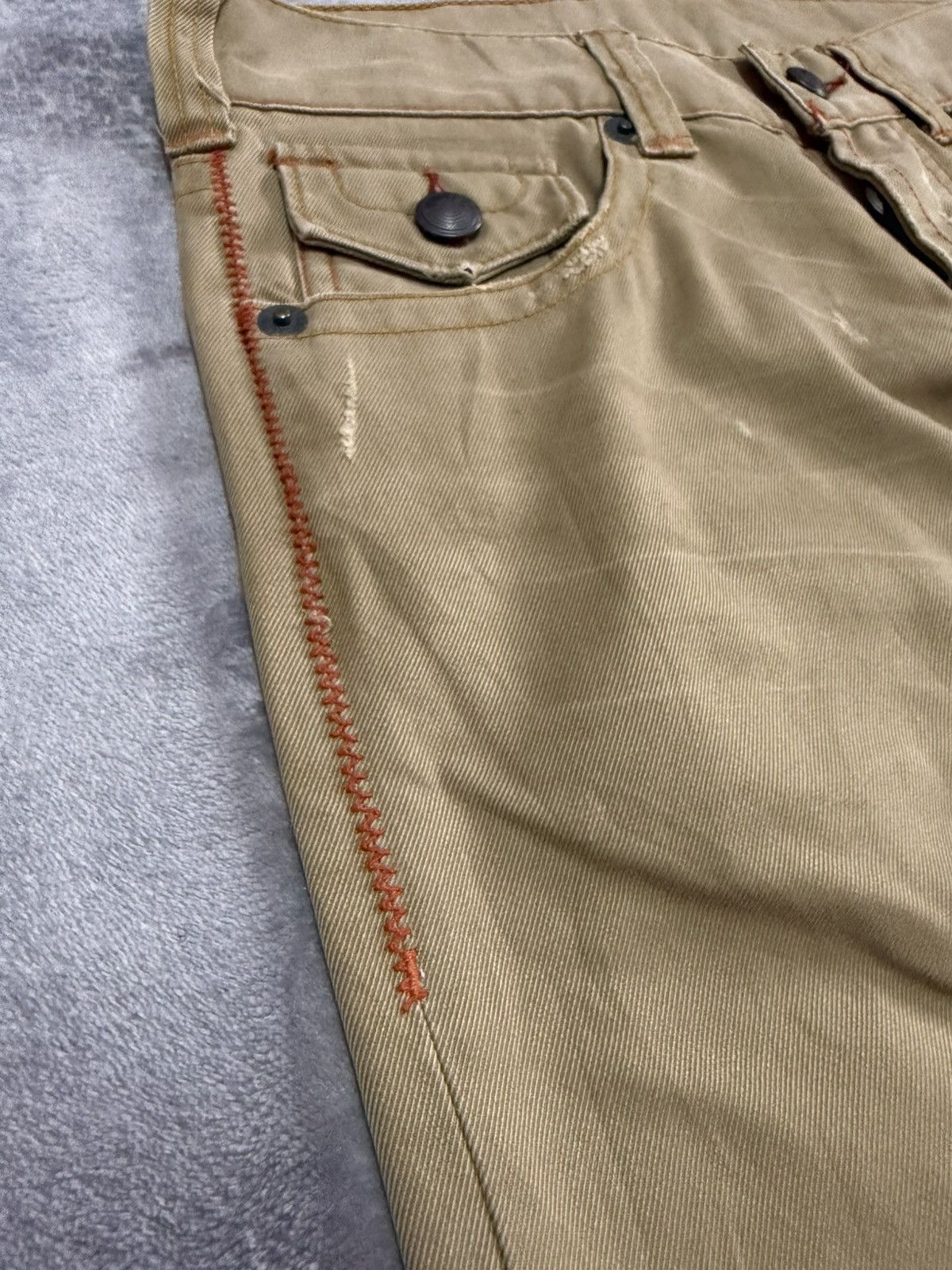 20471120 × 5351 POUR LES HOMMES × Beauty Beast 291285=Homme Flared Contrast Stitch Pants Size US 30 / EU 46 - 9 Thumbnail