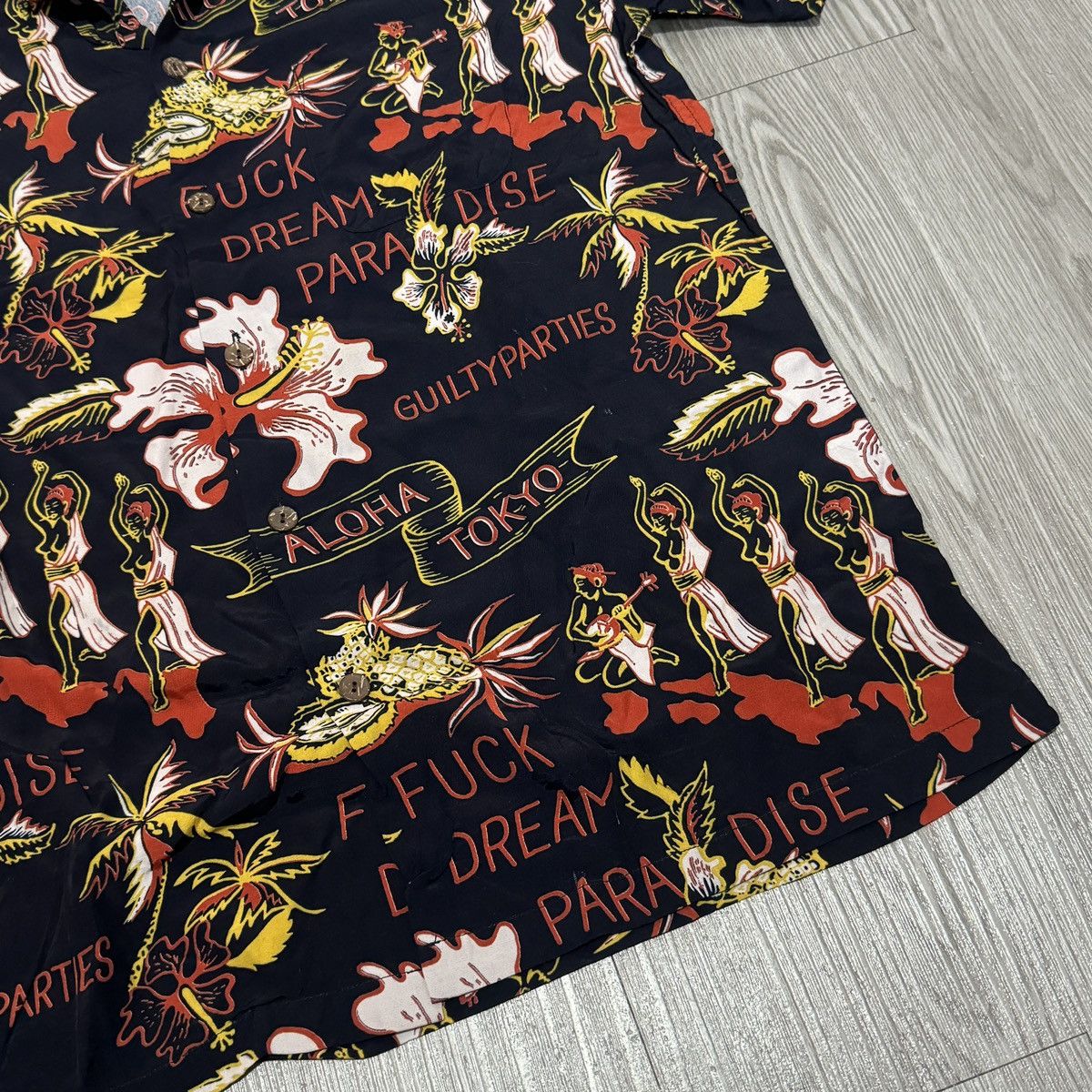 Wacko Maria Wacko Maria "fuck Dream Paradise" Aloha Shirt Size US L / EU 52-54 / 3 - 4 Thumbnail