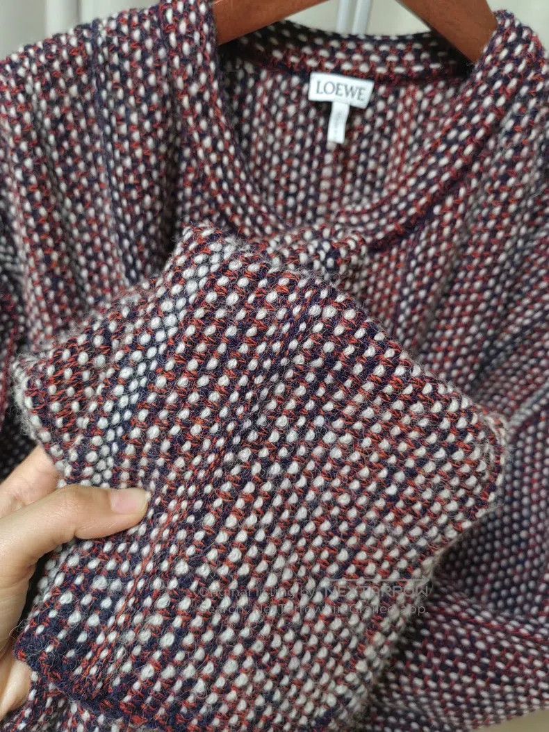 Loewe Loewe Wool Knit Cardigan, Red, White, and Blue Color Blend Size XS / US 0-2 / IT 36-38 - 4 Thumbnail