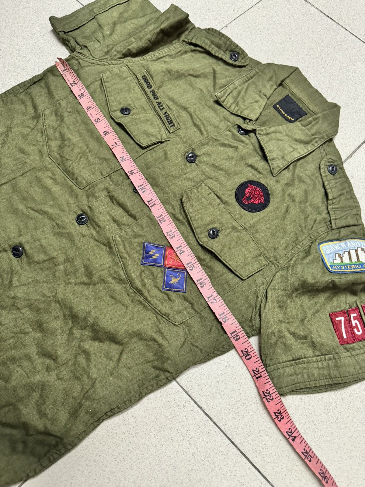 Hysteric Glamour HYSTERIC GLAMOUR US ARMY STYLE SEARCH AND DESTROY SHIRT Size US S / EU 44-46 / 1 - 4 Thumbnail