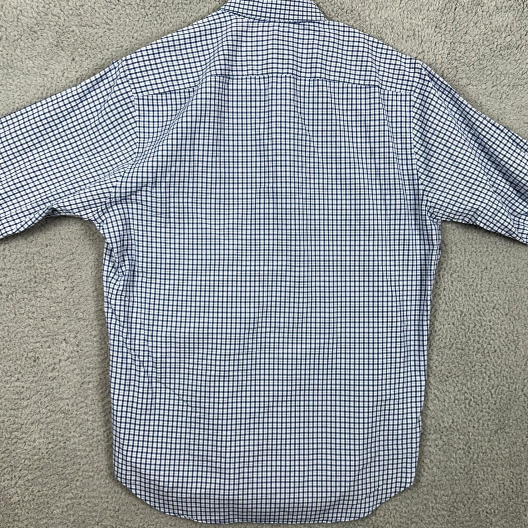 Theory The Theory Shirt Button Up Mens Large Blue Plaid Long Sleeve Casual 100% Cotton Size US L / EU 52-54 / 3 - 2 Thumbnail