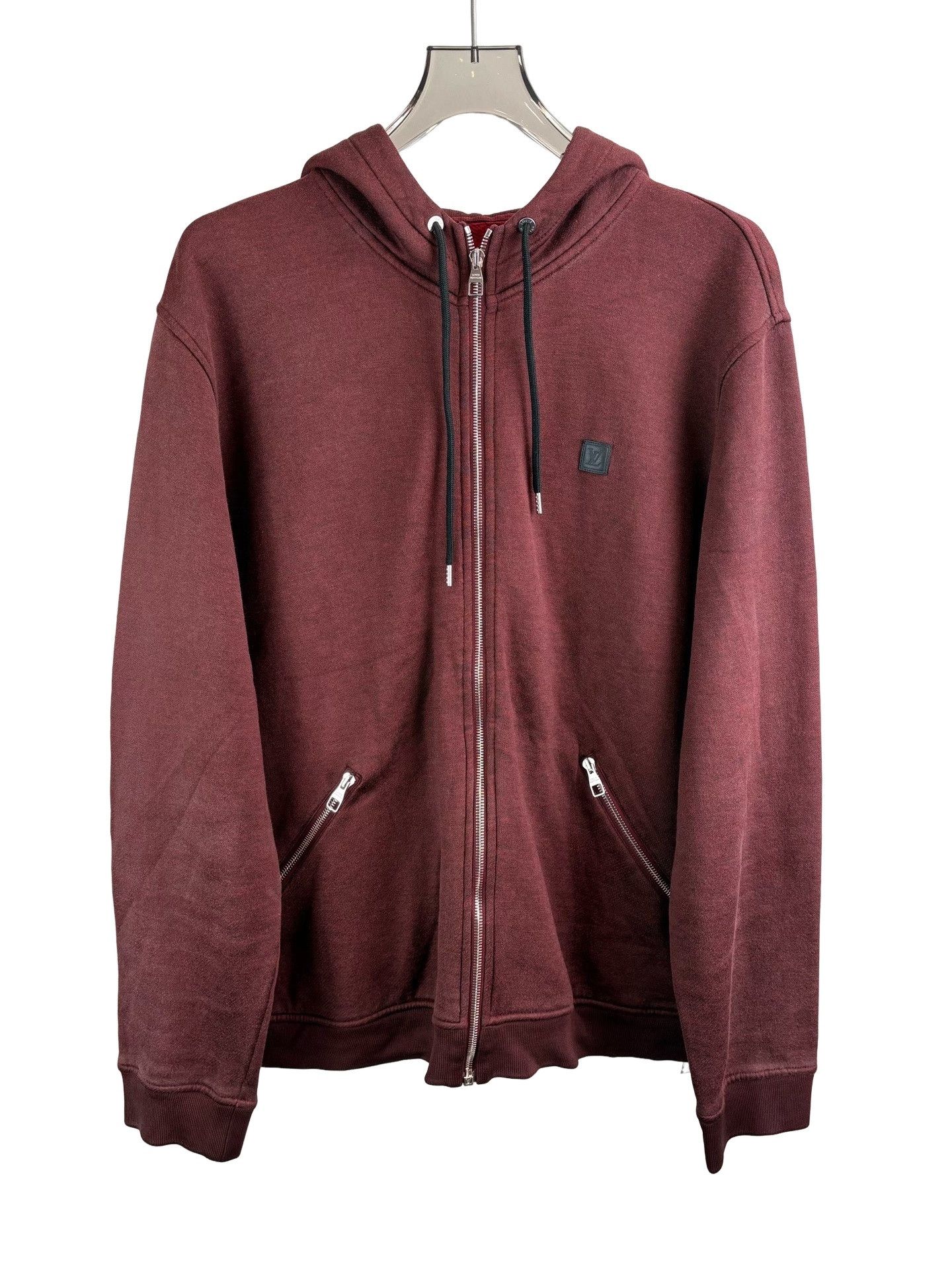 Louis Vuitton Louis Vuitton Burgundy Zip Hoodie Size 5L Size US XXL / EU 58 / 5 - 1 Thumbnail