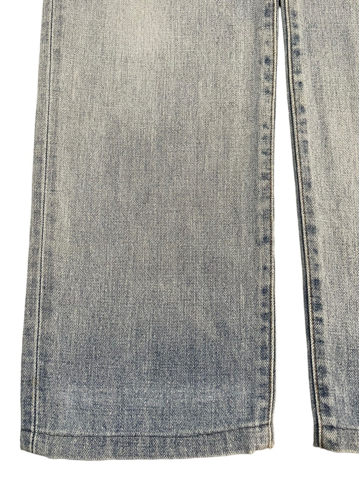 Wrangler Vintage 90s Wrangler Blue Wash Distress Straight Leg Loose Size US 30 / EU 46 - 5 Thumbnail