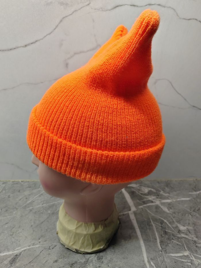 If Six Was Nine Vintage Unknown Bunny Devil Horn Beanie Snowcap Hat Size ONE SIZE - 4 Thumbnail