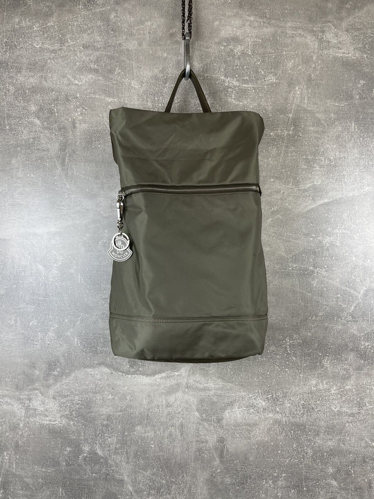 Moncler × Vintage Moncler "à Porter" Green Nylon Convertible Backpack Tote Bag Size ONE SIZE - 1 Thumbnail