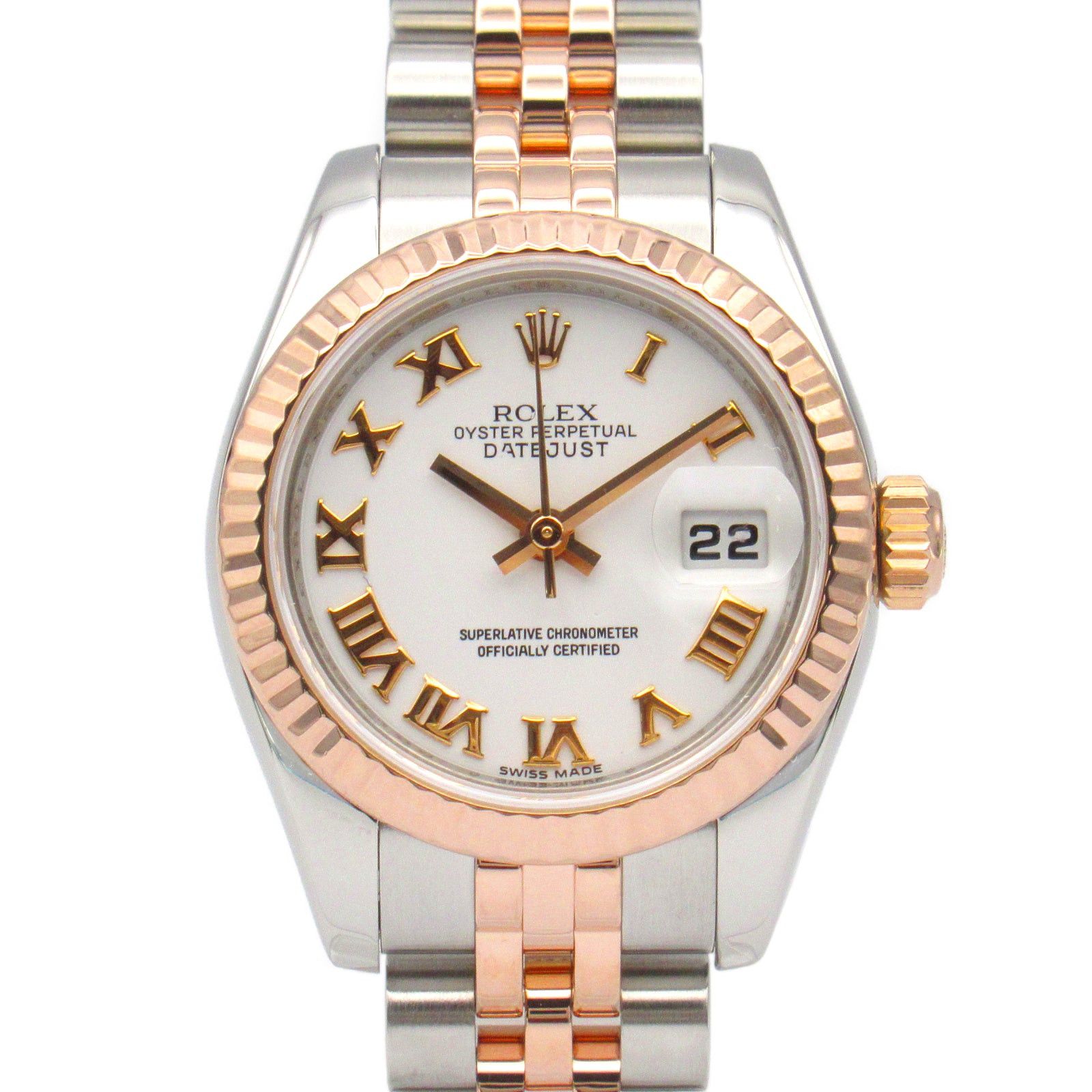 Rolex Rolex Datejust G Women Watch Automatic Winding K18Pg (Pink Gold) Stainless Steel White Ro/Jubilee Size ONE SIZE - 1 Thumbnail