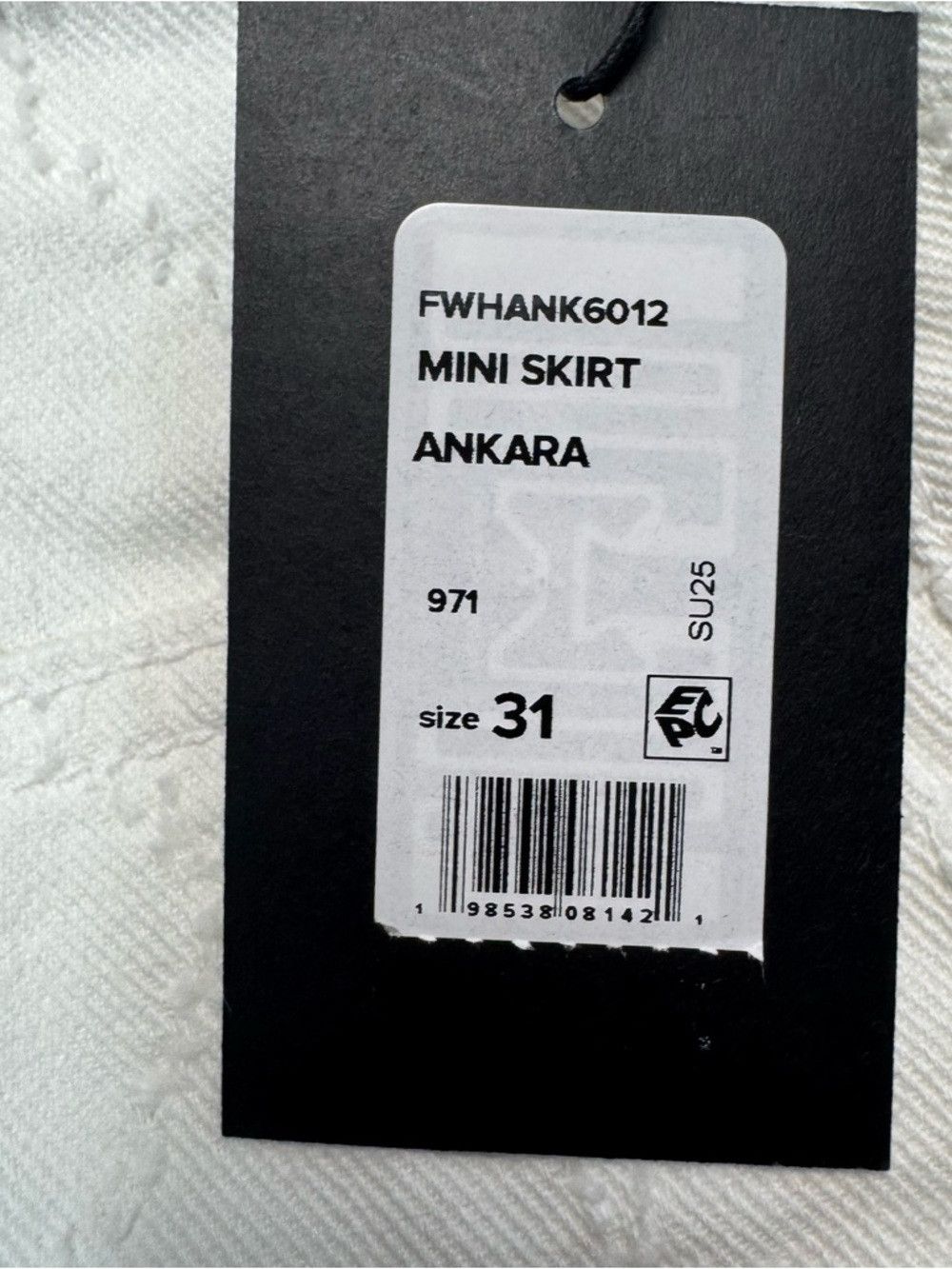 Joe's NWT New $128 Joe's Jeans Diamond Pattern Mini Skirt In Anka Size 31" - 5 Thumbnail