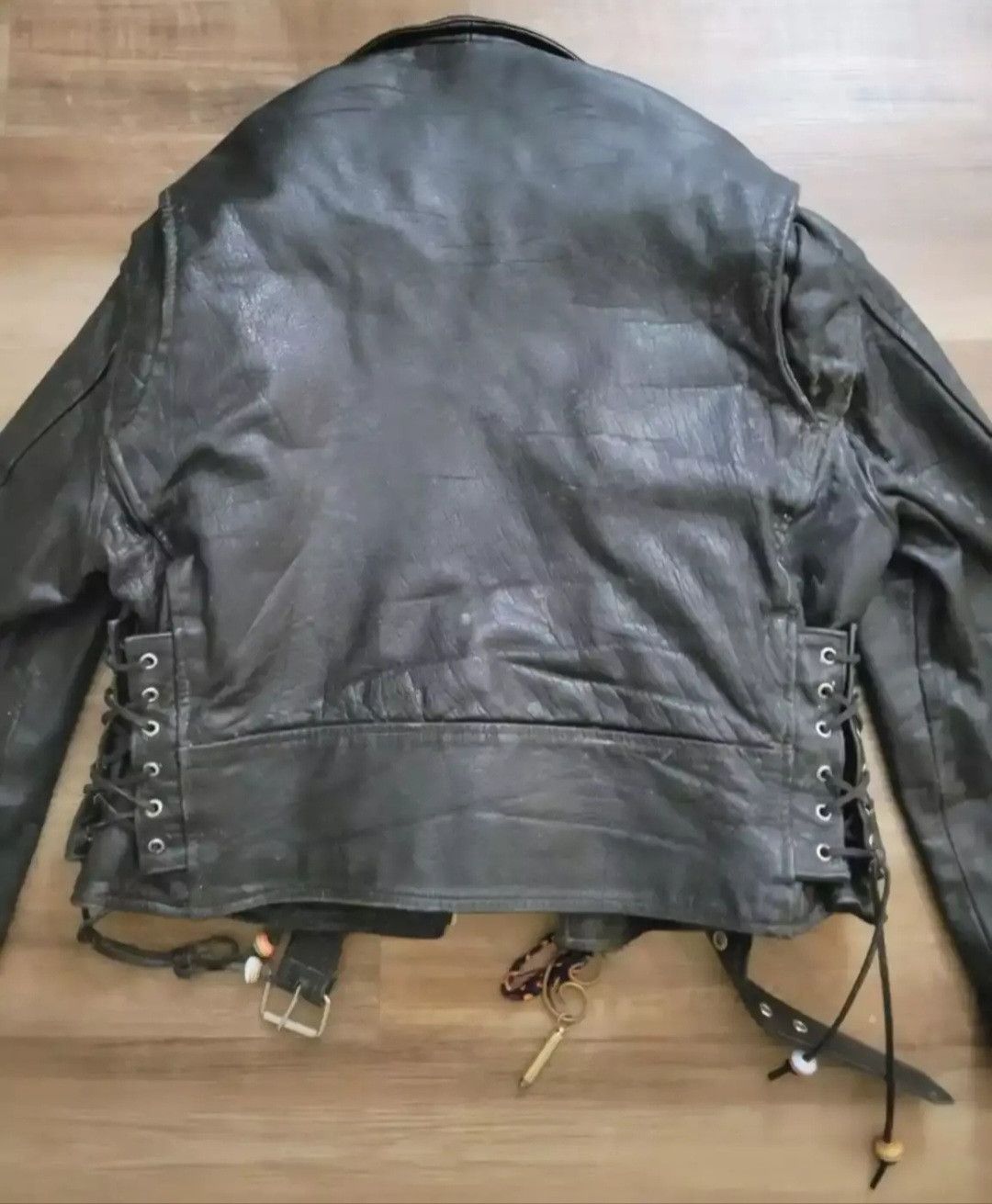 Band Tees × Handmade Leather jacket Size US L / EU 52-54 / 3 - 6 Thumbnail