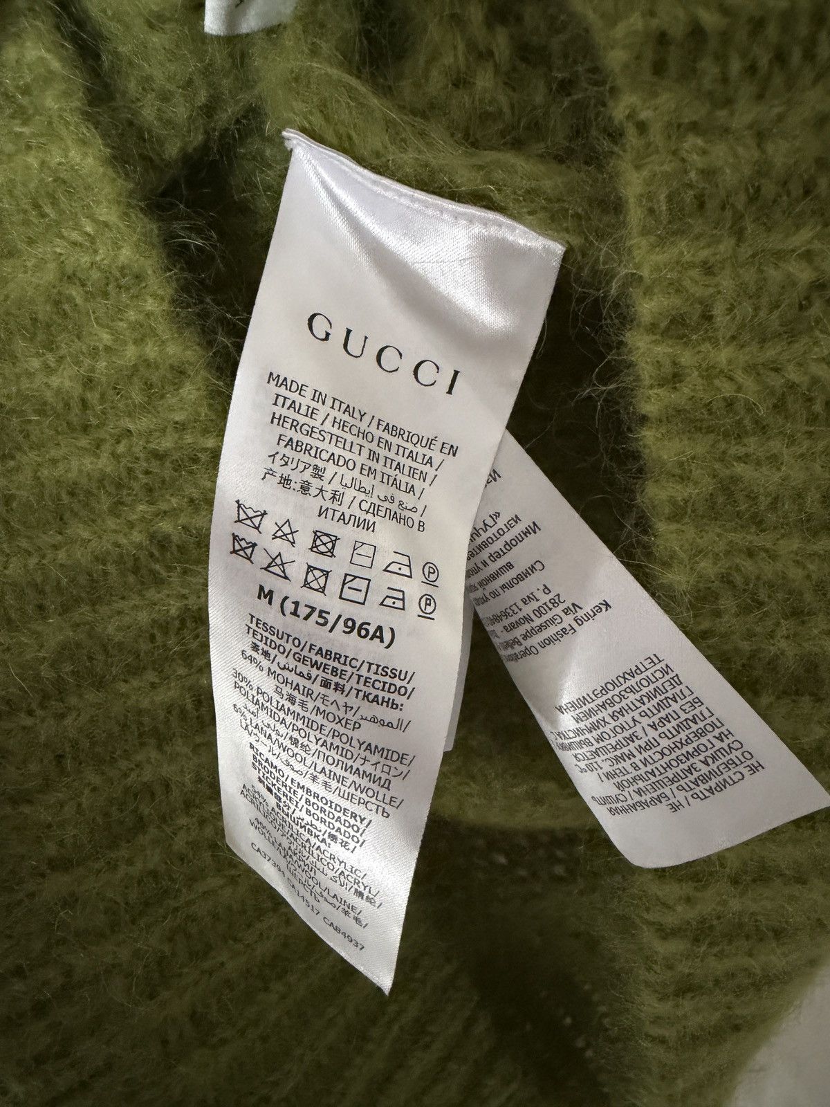 Gucci Gucci Green Mohair Jumper GG Logo Rare Knit - Medium Size US M / EU 48-50 / 2 - 7 Thumbnail