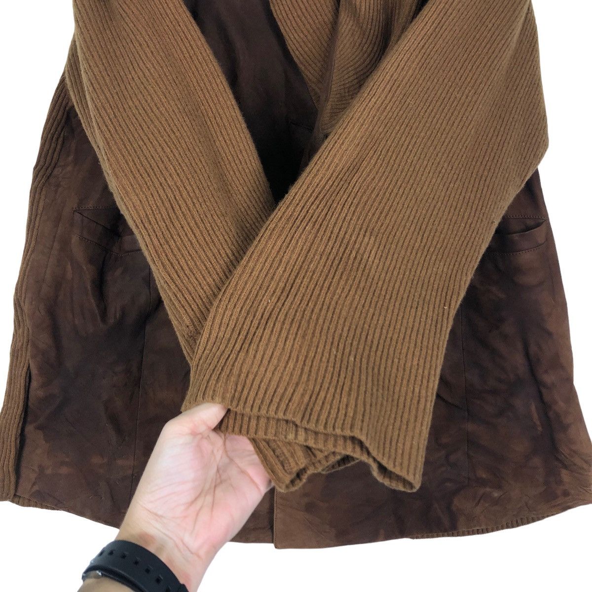 Issey Miyake 🔥Vintage Suede Leather Jacket Double Breast Japan Made Size US M / EU 48-50 / 2 - 15 Thumbnail