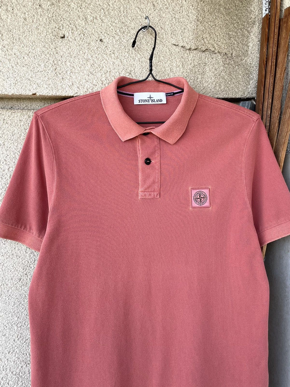 Stone Island Stone Island Patch Program Pigment Dyed Polo T Shirt Size US S / EU 44-46 / 1 - 1 Thumbnail