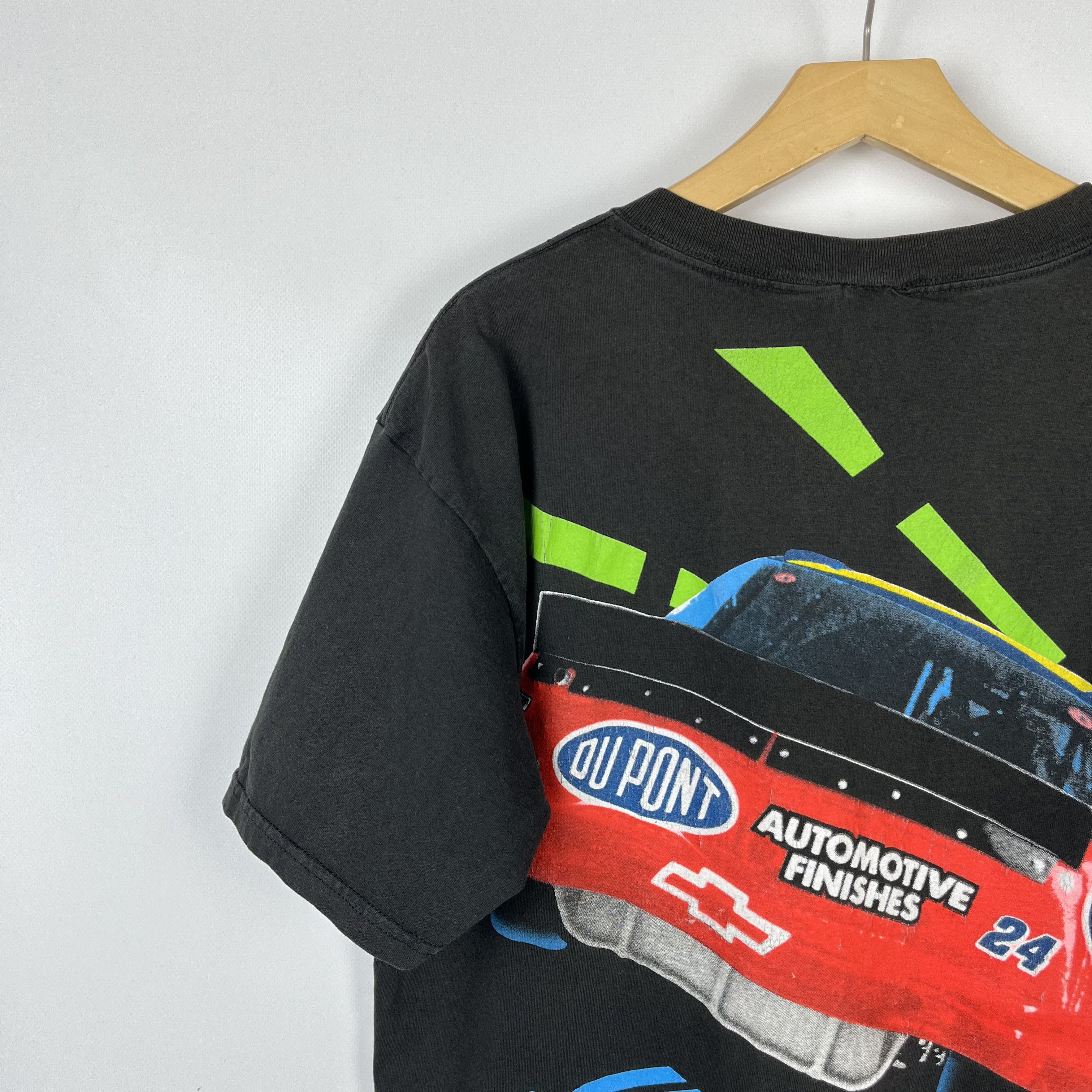 NASCAR Vintage NASCAR Jeff Gordon DuPont Racing T Shirt 1995 Size US L / EU 52-54 / 3 - 16 Thumbnail
