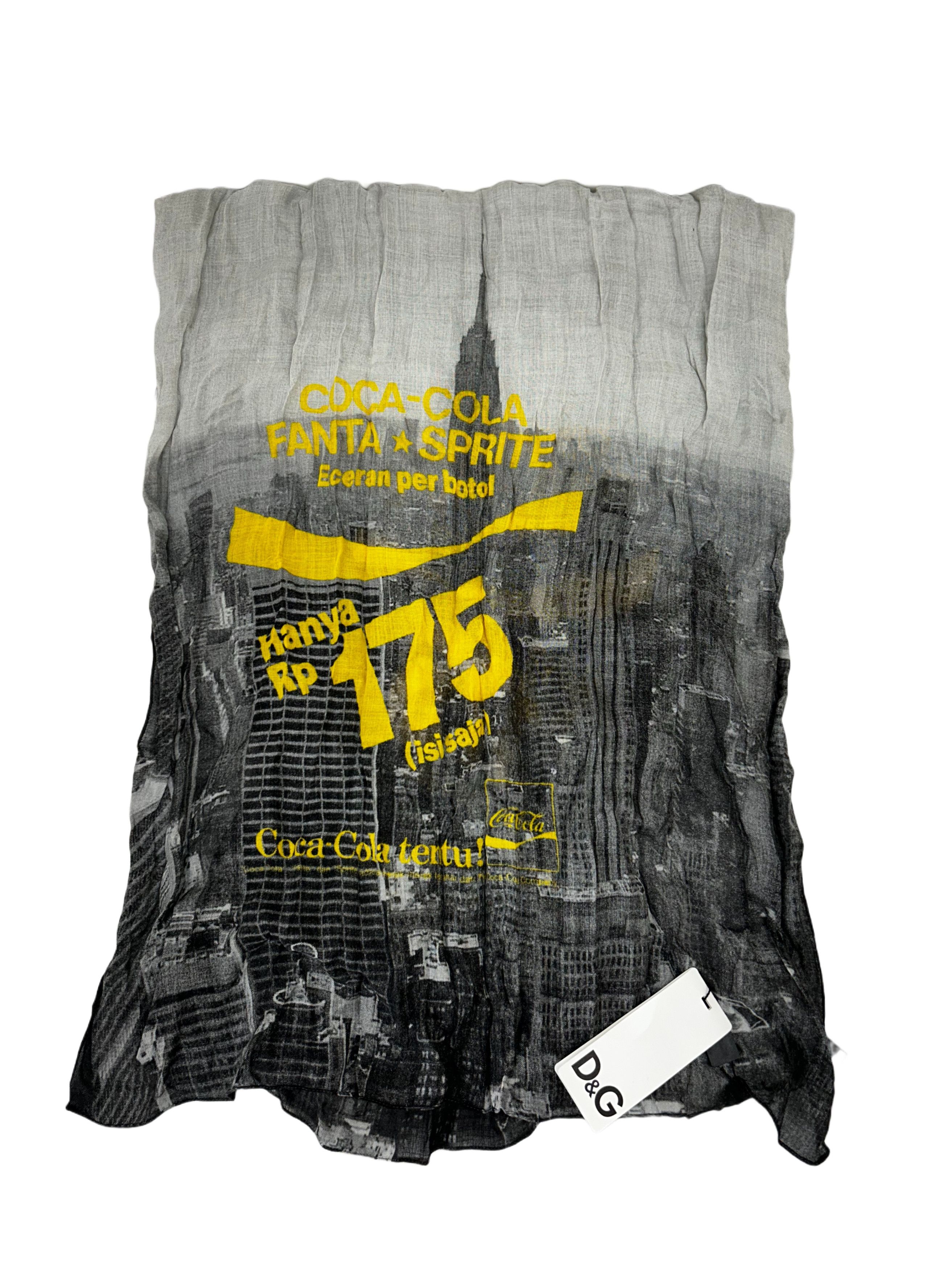Dolce & Gabbana D&G Graphic Print Scarf With Coca Cola Motif Size ONE SIZE - 3 Thumbnail