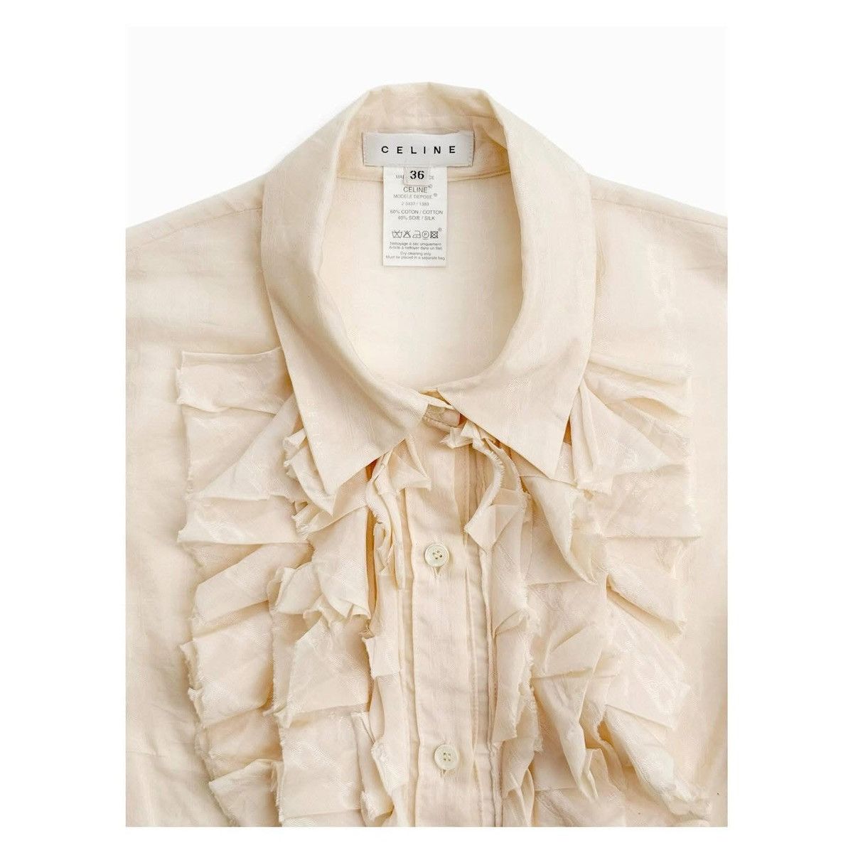 Celine Celine Silk Blouse Size XS / US 0-2 / IT 36-38 - 2 Thumbnail
