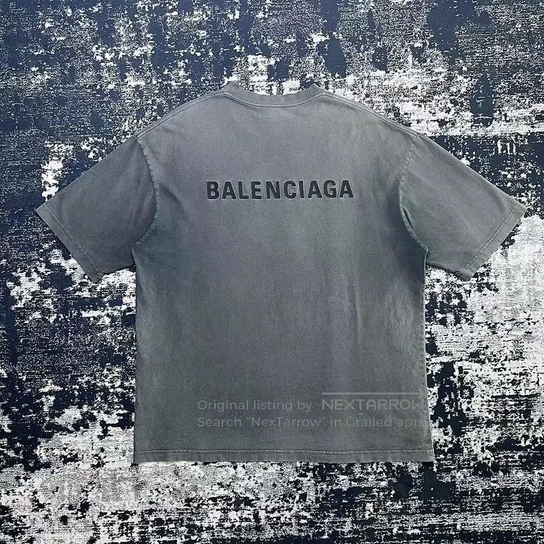 Balenciaga Balenciaga Alphabet Logo Distressed Short Sleeve T-Shirt G Size US L / EU 52-54 / 3 - 5 Thumbnail