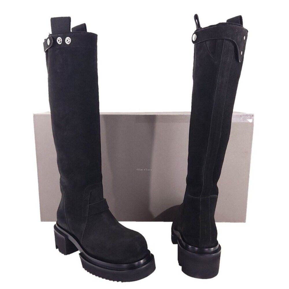 Rick Owens Rick Owens Black Pull On Bogun Boots 42 M9 Black