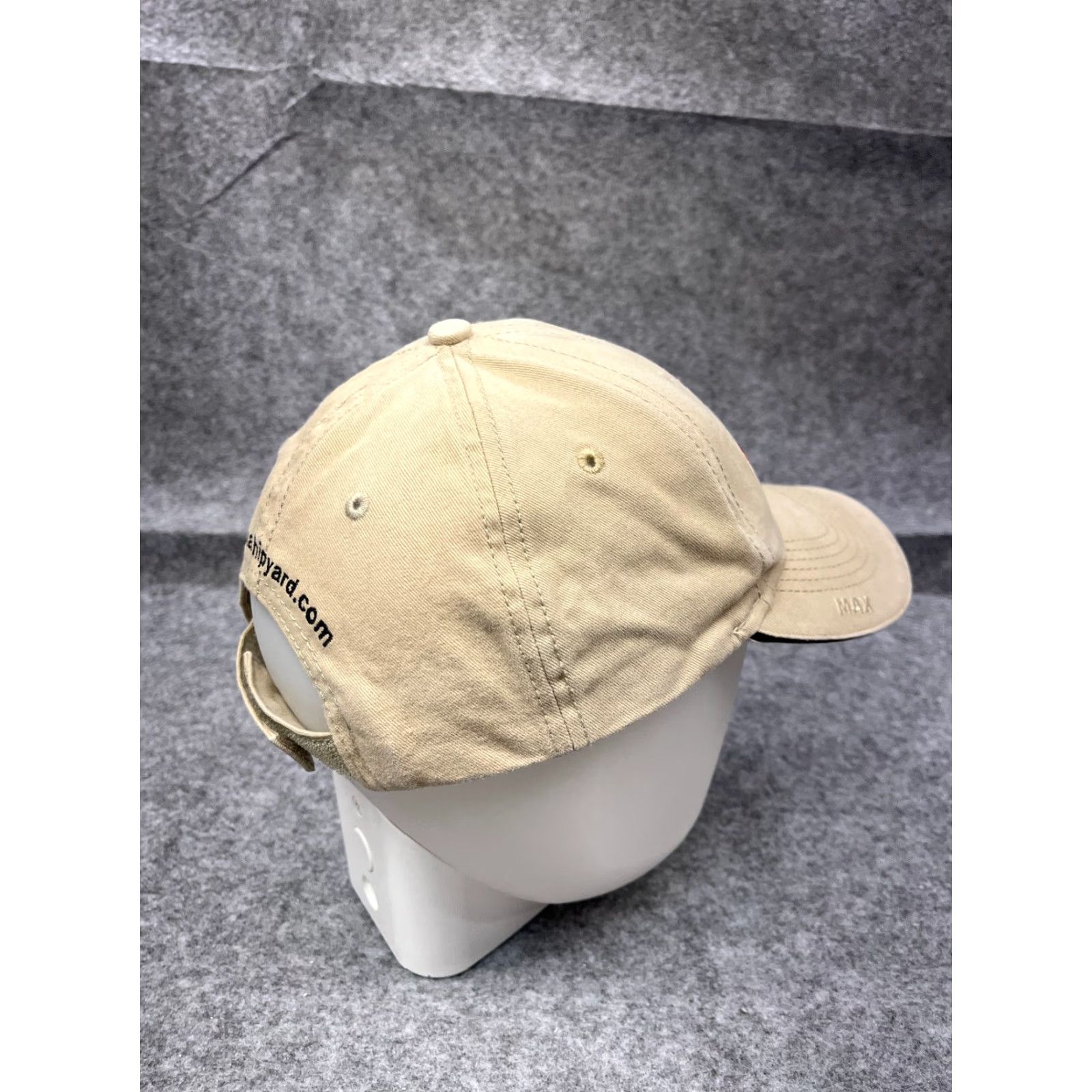 Vintage VINTAGE Colonna's Shipyard Hat Cap Strap Back Adult One Size Beige 100% Cotton Workwear Size ONE SIZE - 7 Thumbnail