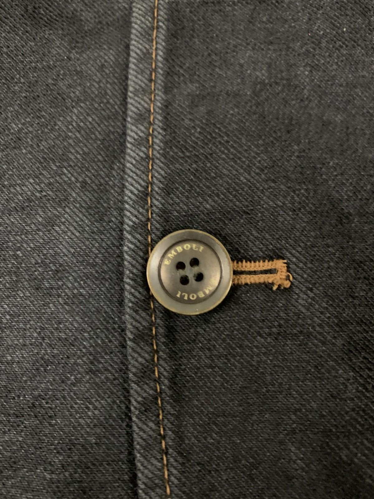 Japanese Brand LAST DROP#Emboli Denim Blazer Size 40R - 6 Thumbnail