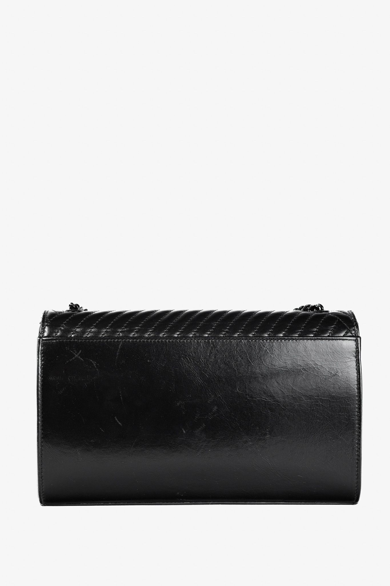 Saint Laurent Paris Saint Laurent Kate Medium Black Matelassé Leather Crossbody Size ONE SIZE - 4 Thumbnail