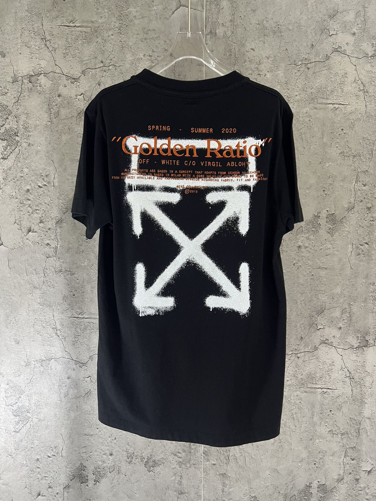 Off white golden store ratio t shirt