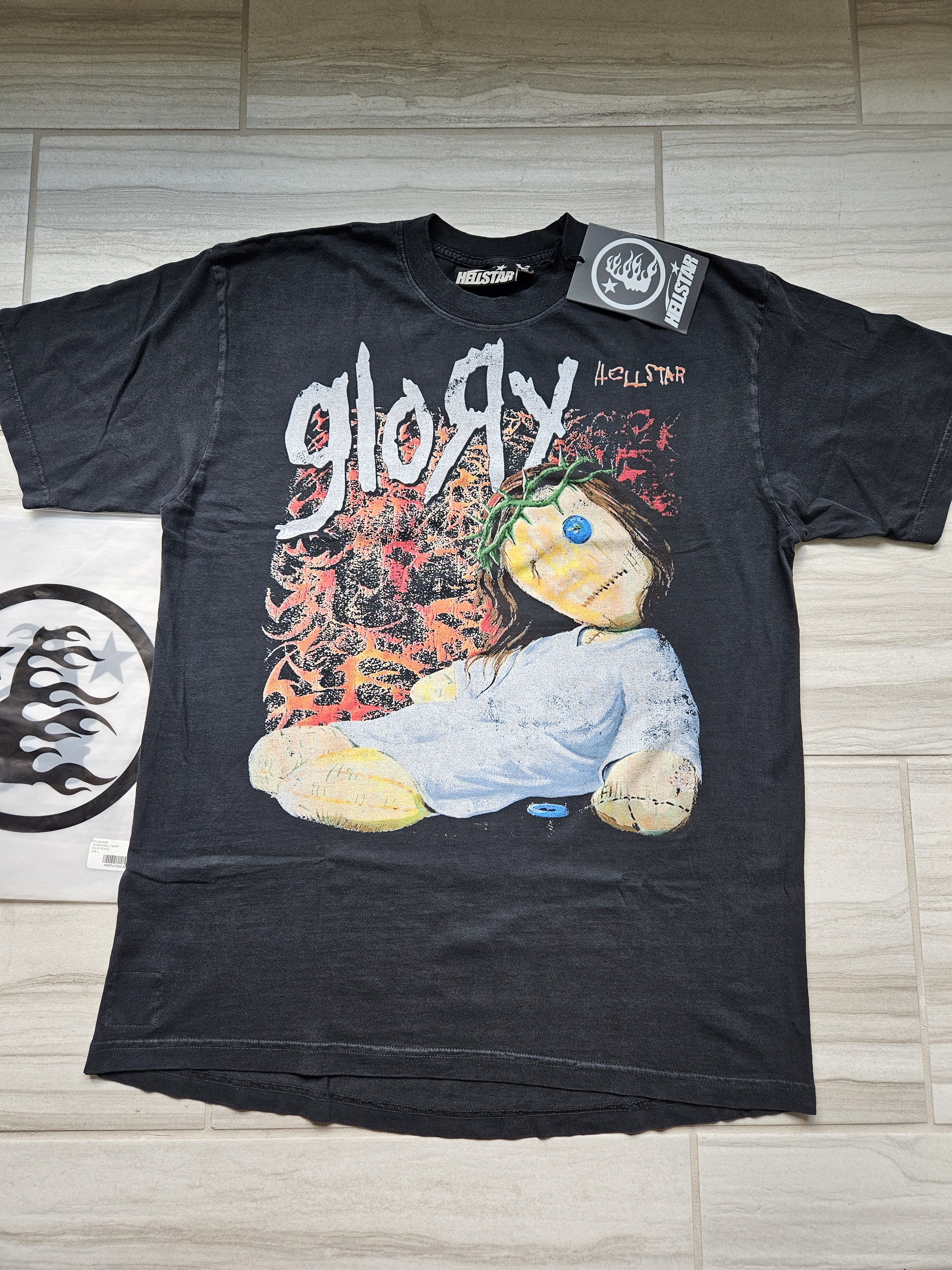 HELLSTAR Jesus Voodoo Doll P2P Black T Shirt Size US L / EU 52-54 / 3 - 1 Thumbnail