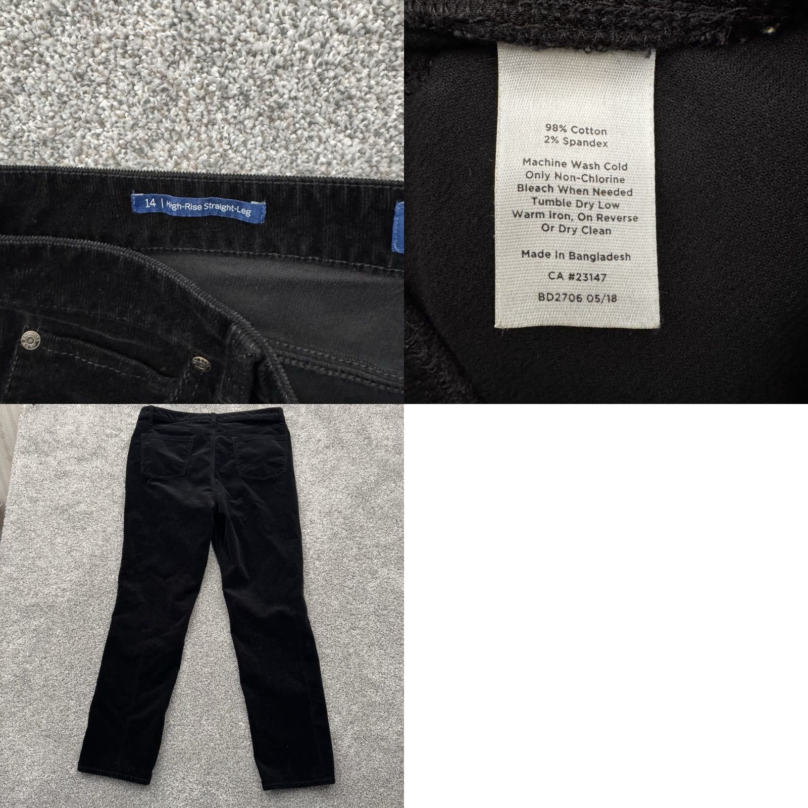 Talbots Talbots Pants Womens 14 High Rise Straight Leg Corduroy Office Chic Y2K Inspired Size 36" / US 14 / IT 50 - 8 Thumbnail