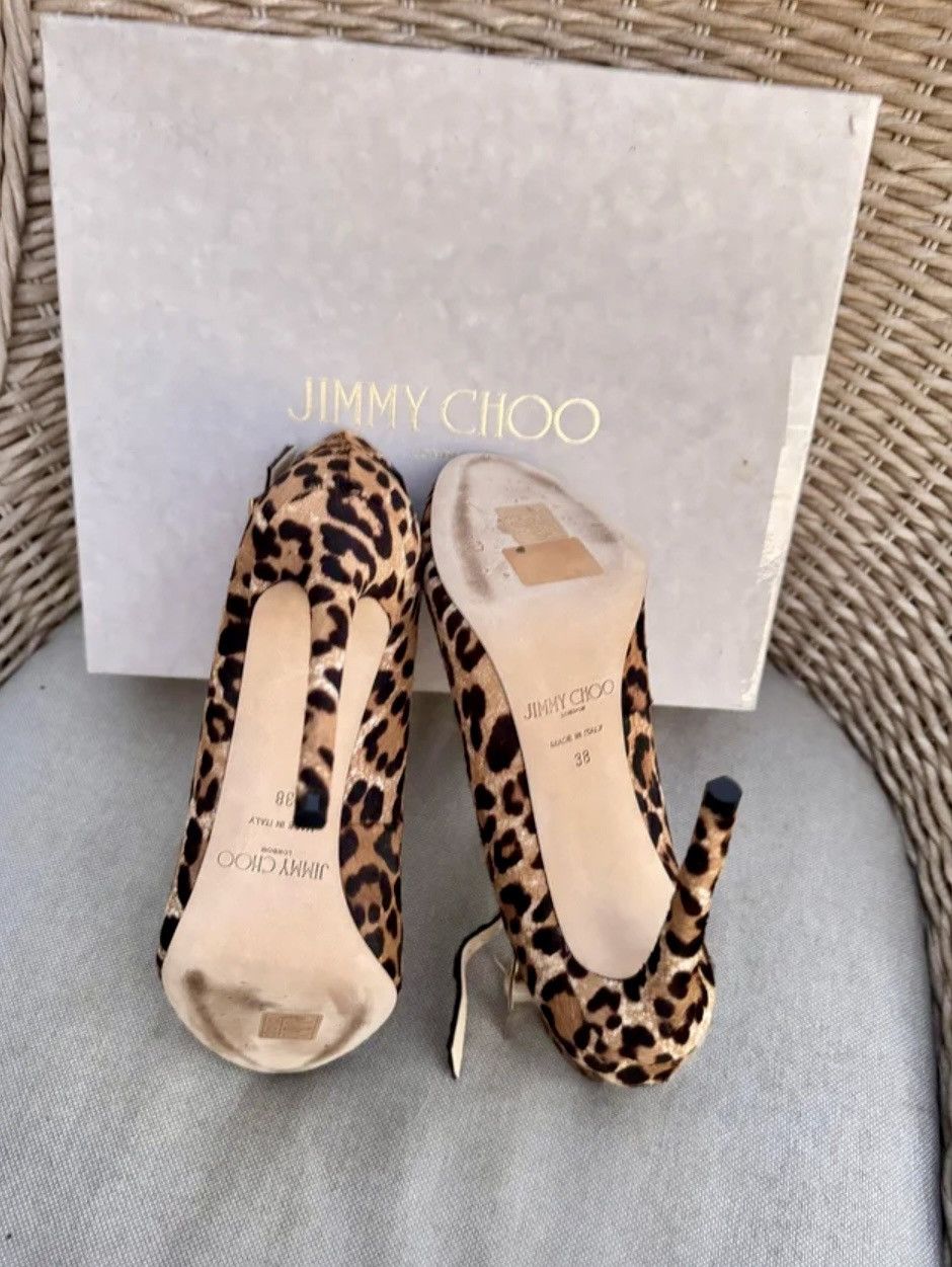 Jimmy Choo Jimmy Choo Helena - Pony-Style Calfskin Pumps Size US 8 / IT 38 - 4 Thumbnail