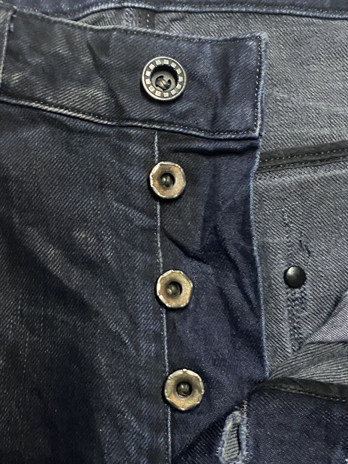 Vintage Diesel Black Gold Distressed Slim Skinny Fit Pants