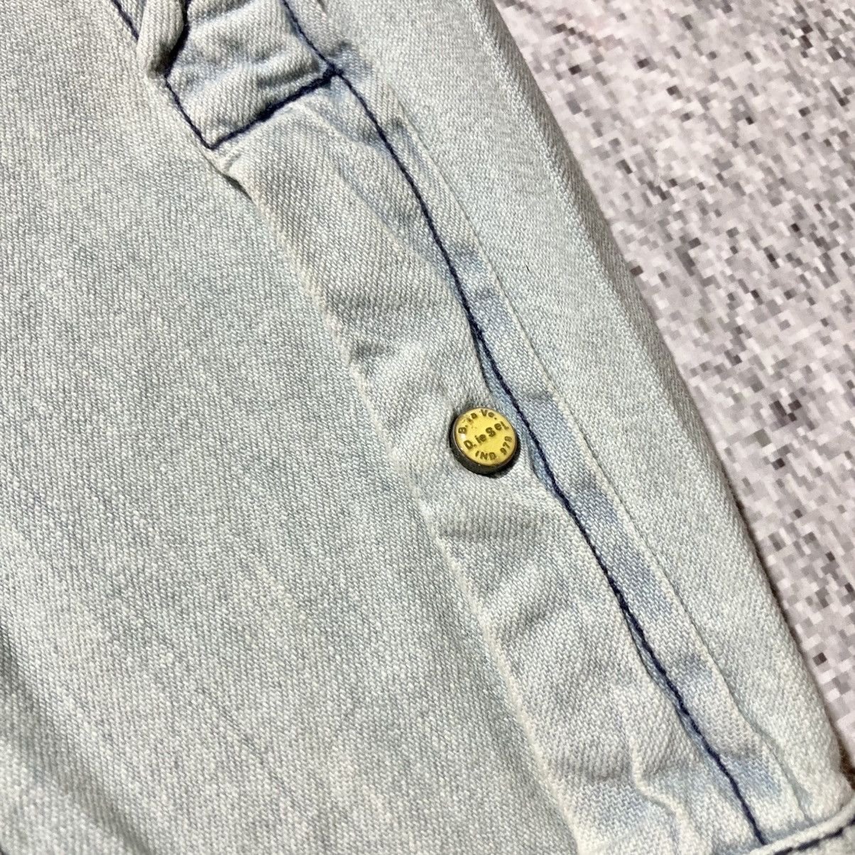 Diesel Vintage Diesel Cowboy Western Shirt Blue Washed Jeans Size US XL / EU 56 / 4 - 17 Thumbnail