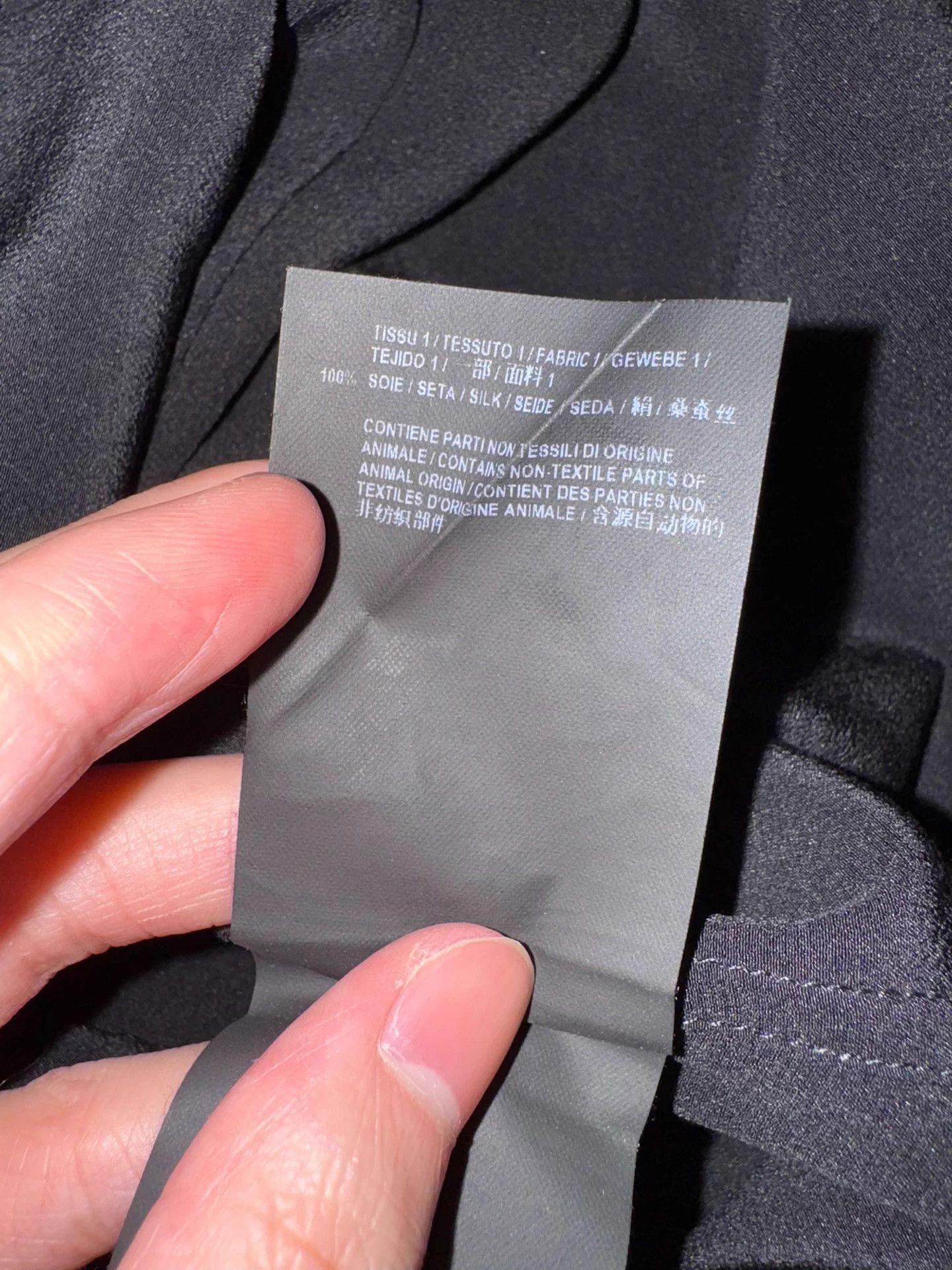 Saint Laurent Paris Saint Laurent SLP 18FW Matte Silk "Black Warrior" Shirt F42 Size US XS / EU 42 / 0 - 6 Thumbnail