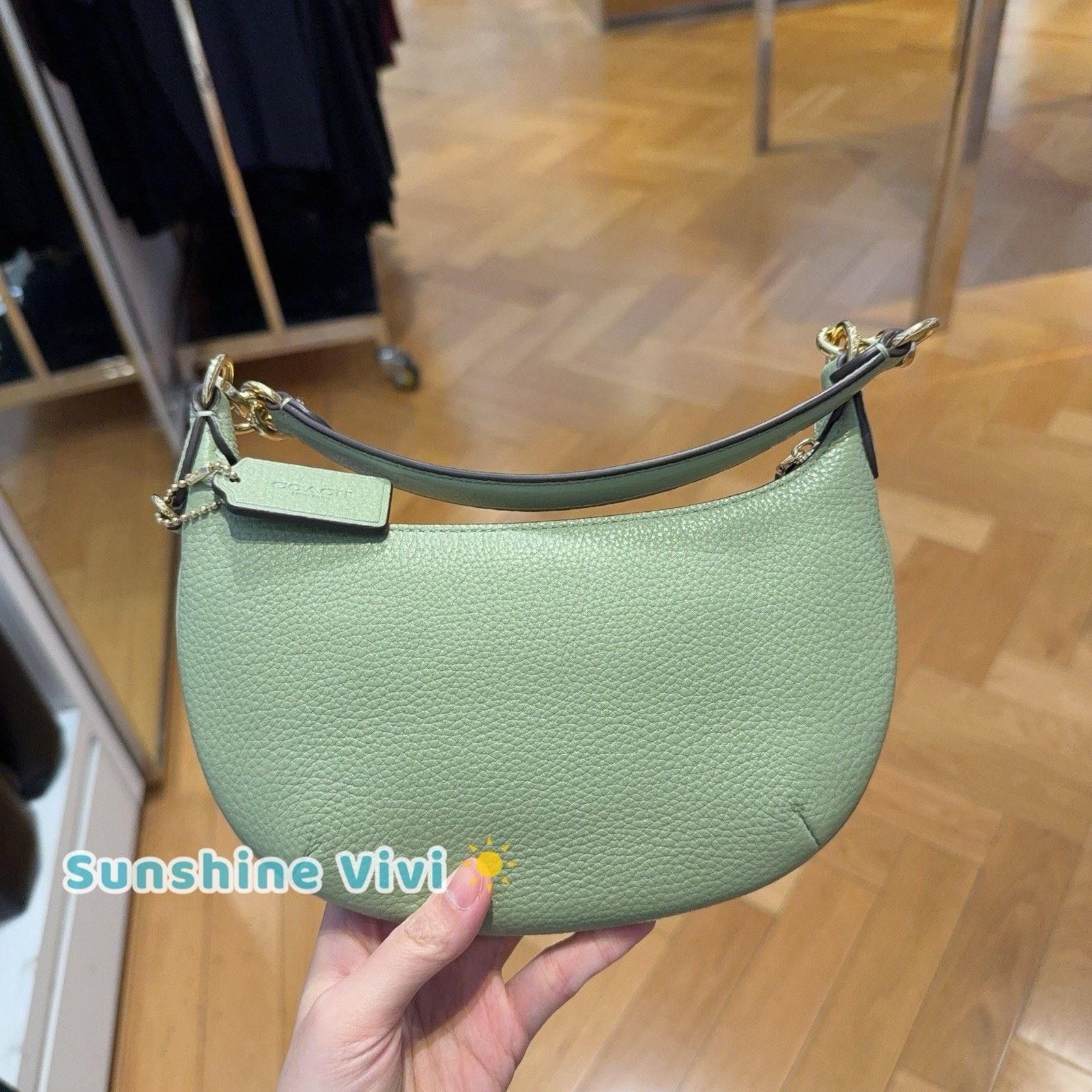 Coach NWT Coach Mini Payton Bag CEL08 leather IM/PISTACHIO Size ONE SIZE - 3 Thumbnail