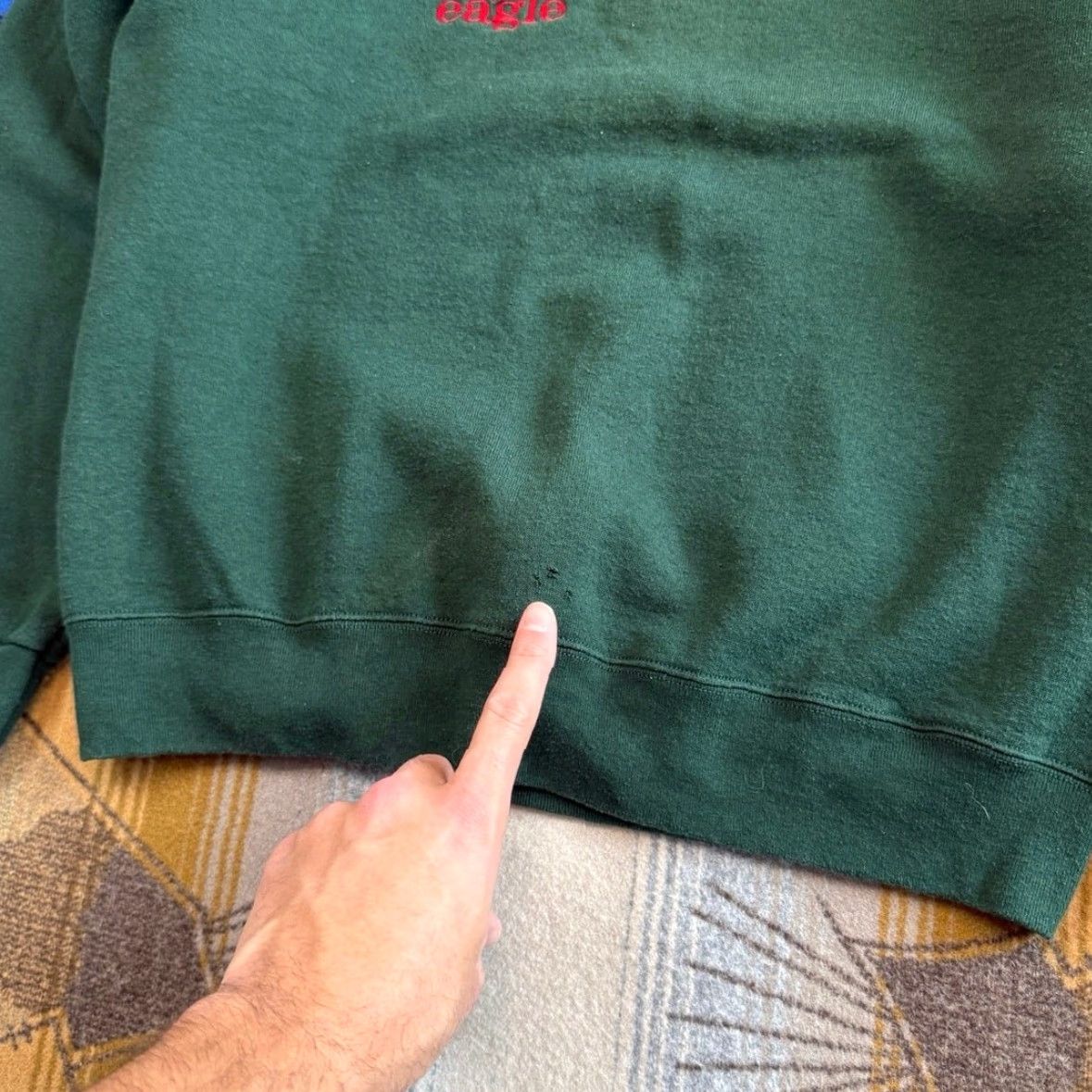 Fruit Of The Loom VINTAGE 90s Golf Embroidered Crewneck Sweatshirt Mens Large Green Golfing Par Birdie Fiber of the Loom Brand Sweatshirt Size US L / EU 52-54 / 3 - 4 Thumbnail