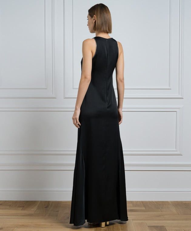 Brunello Cucinelli o1w1db10825 Dress in Black Size M / US 6-8 / IT 42-44 - 4 Thumbnail