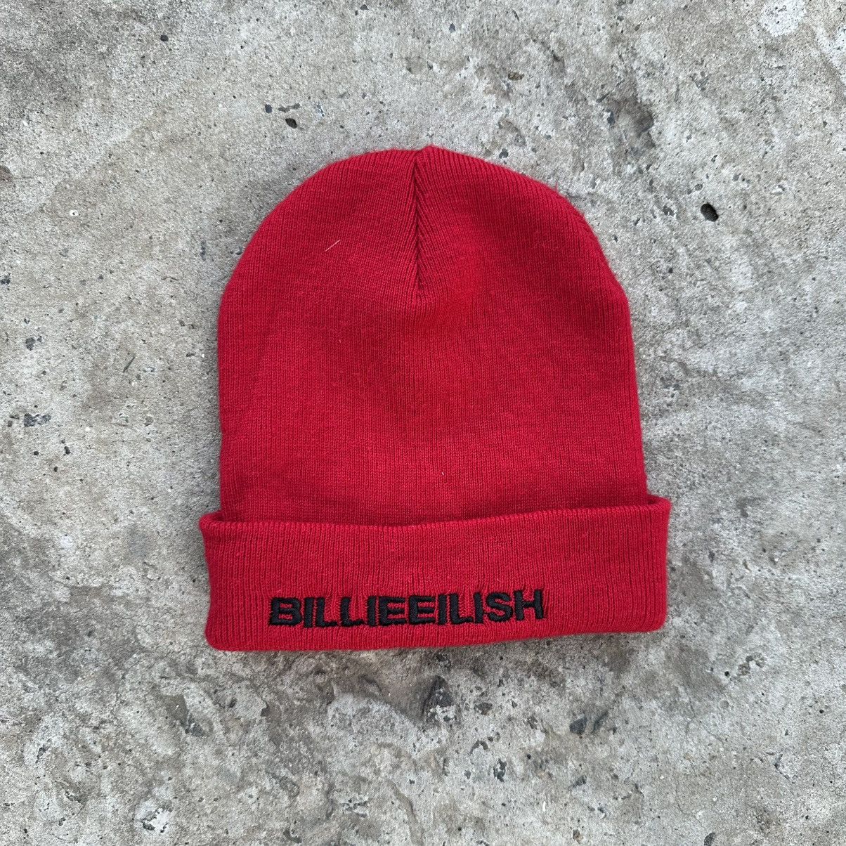 Billie Eilish Vintage Japanese Style Billie Eilish Hat Cap Red Y2K Size ONE SIZE - 2 Thumbnail