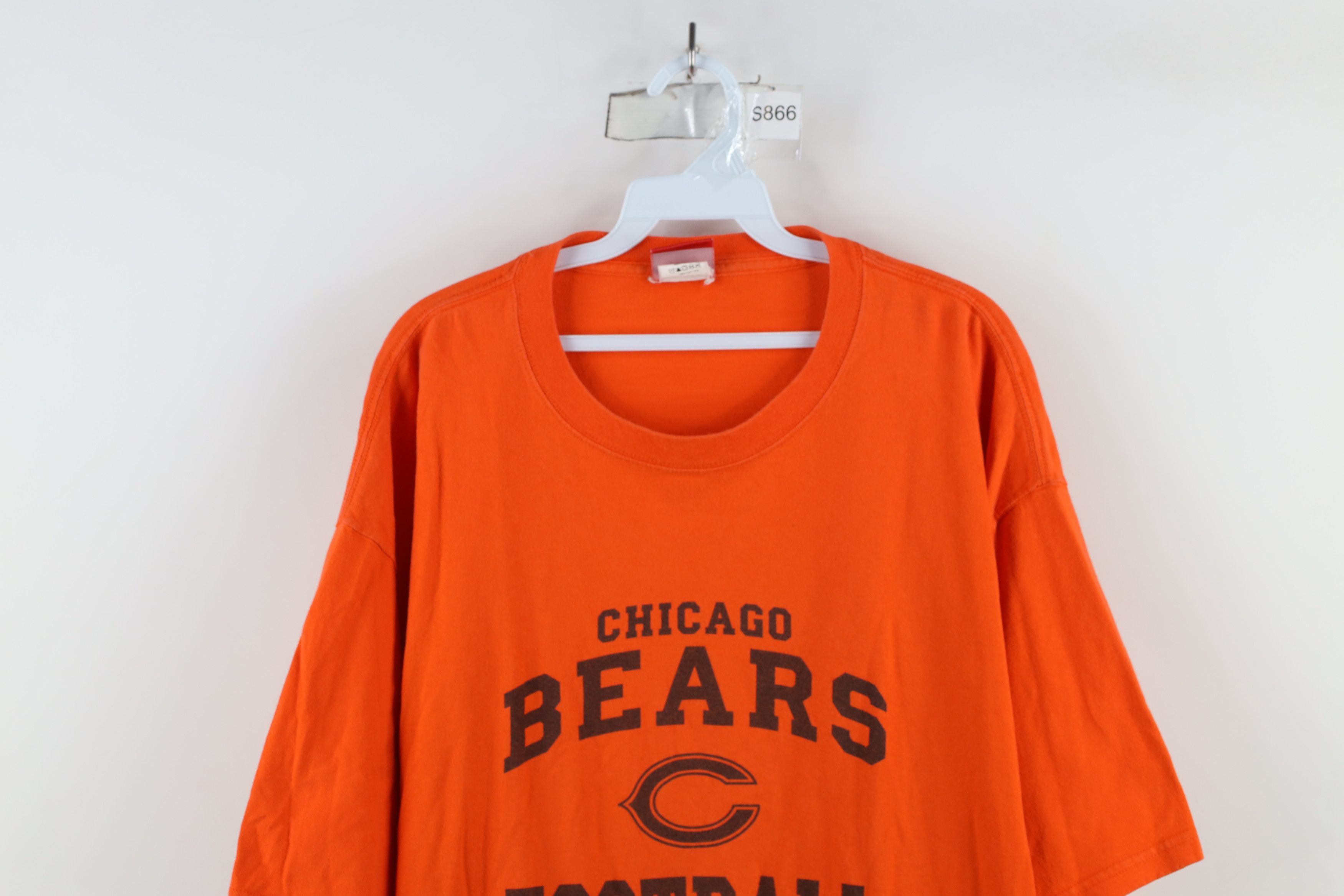 Vintage Vintage Y2K Spell Out Chicago Bears Football T-Shirt Orange Size US XXL / EU 58 / 5 - 2 Thumbnail