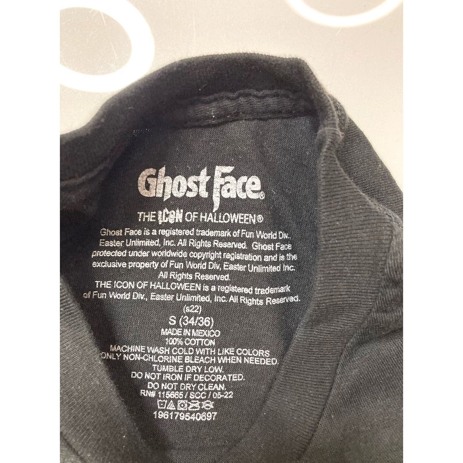 Vintage VINTAGE Ghost Face The Icon Of Halloween Graphic T-shirt Men Small Black Short Sleeve Size US S / EU 44-46 / 1 - 4 Thumbnail