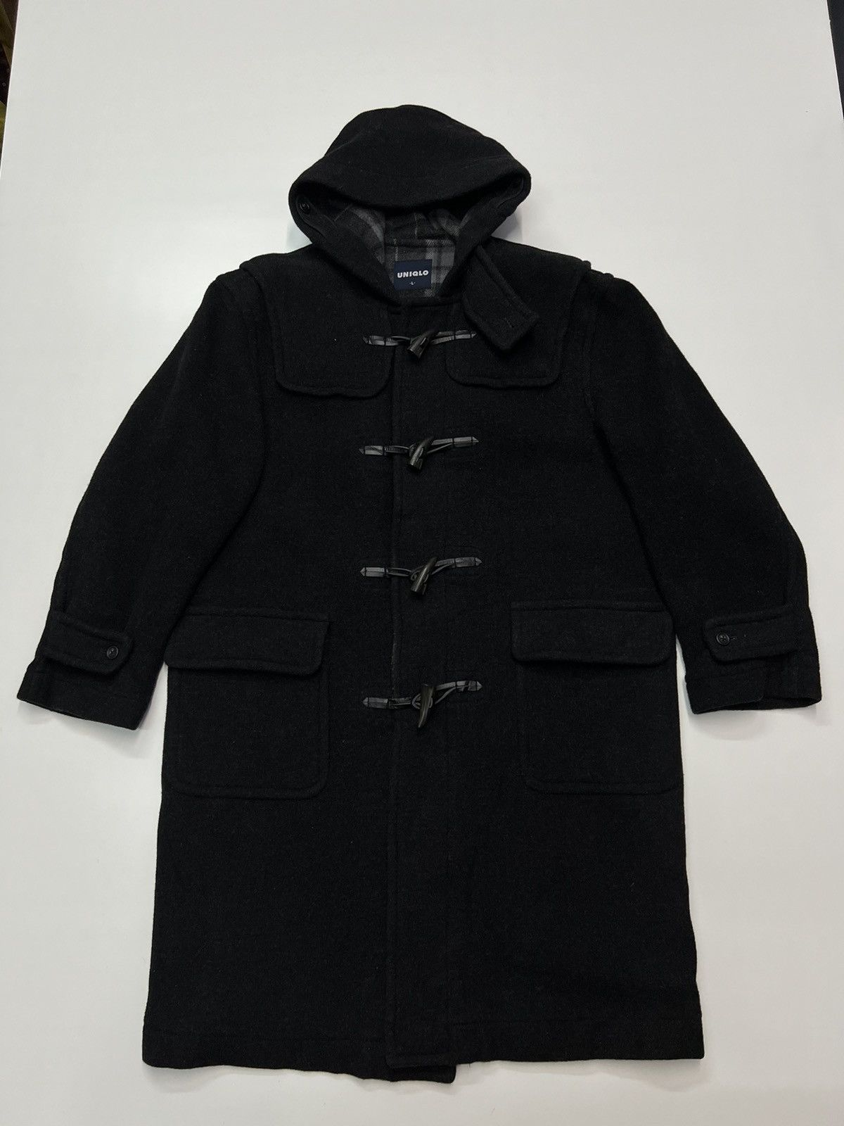 Japanese Brand UNIQLO DUFFLE COAT WITH HOODIE SIZE L Size US L / EU 52-54 / 3 - 2 Thumbnail