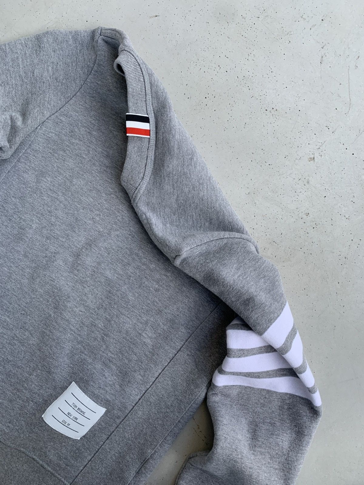 Thom Browne Thom Browne 4-Bar Stripe Cotton Sweatshirt Luxury Brands Size US XXS / EU 40 - 7 Thumbnail