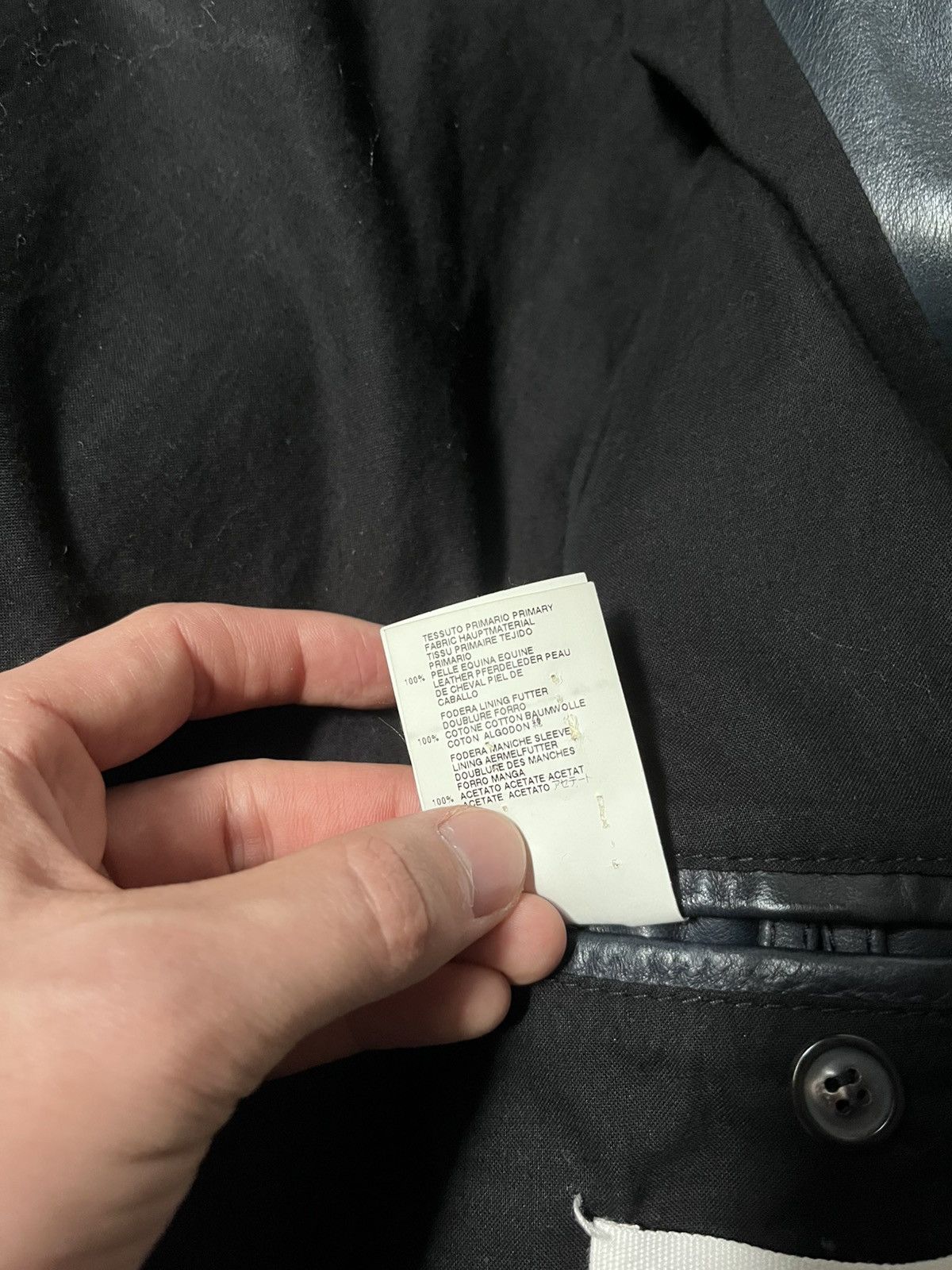 Maison Margiela Maison Margiela S/S 2011 5 zip leather jacket dark blue Size US M / EU 48-50 / 2 - 13 Thumbnail